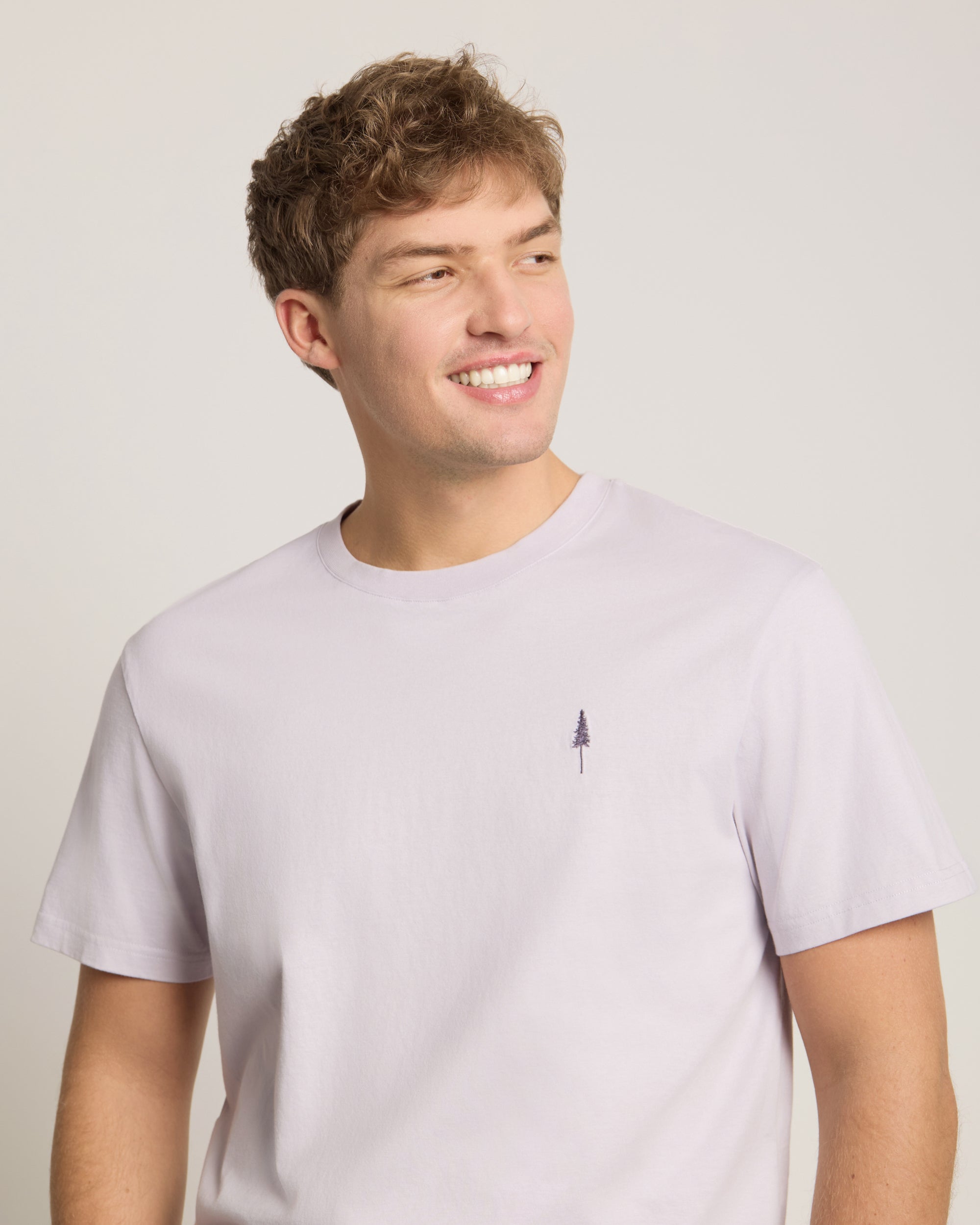 Men's organic cotton T-shirt Treeshirt Lilac
