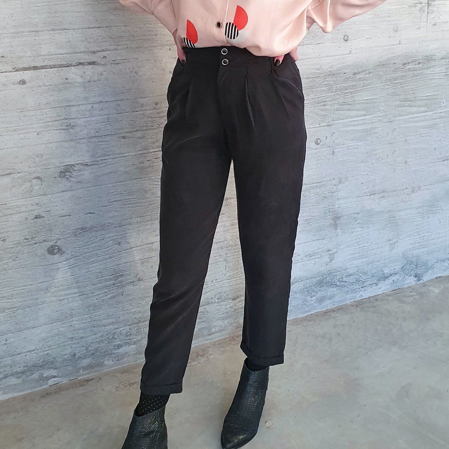 Pantalon lyocell AVA Noir