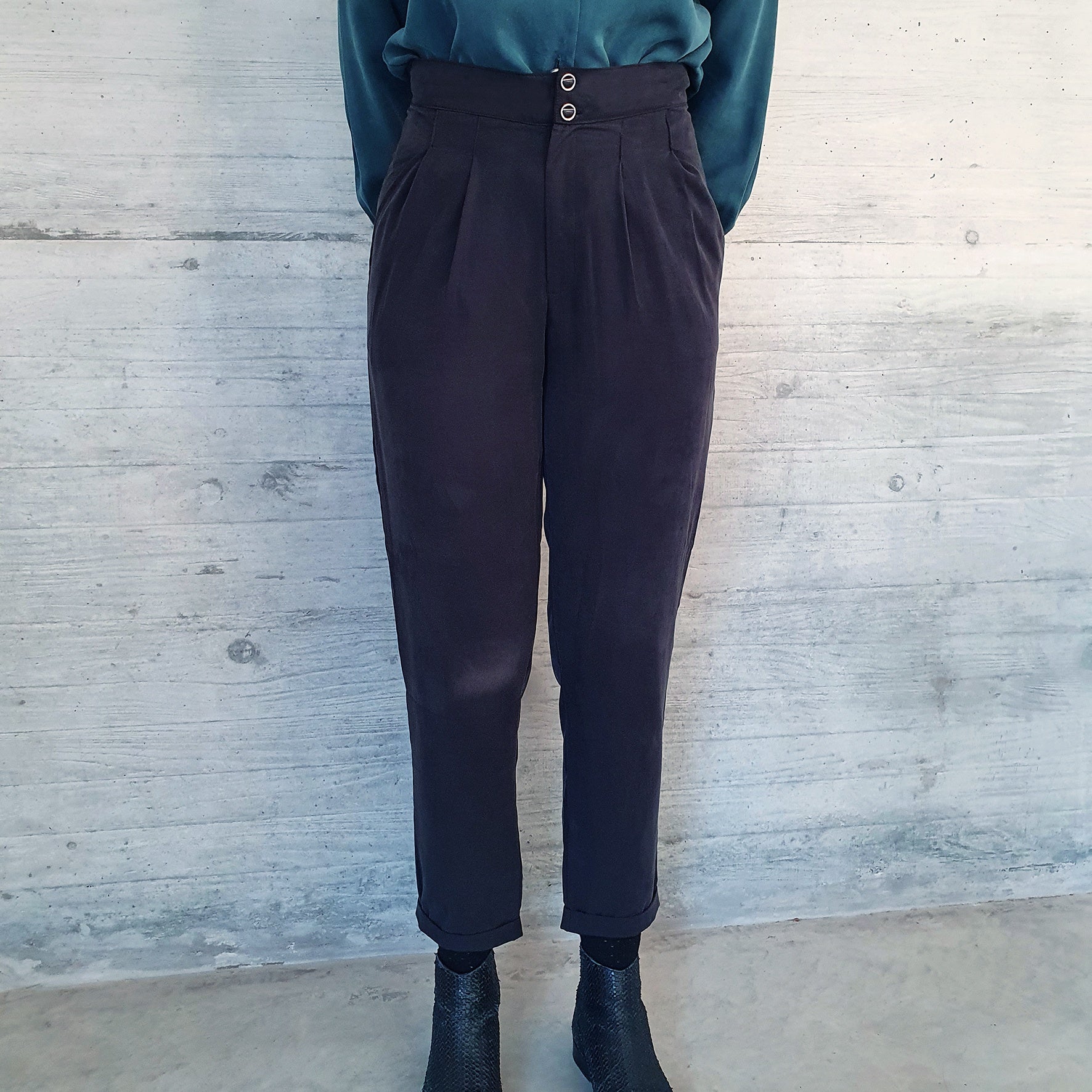 Pantalon lyocell AVA Noir