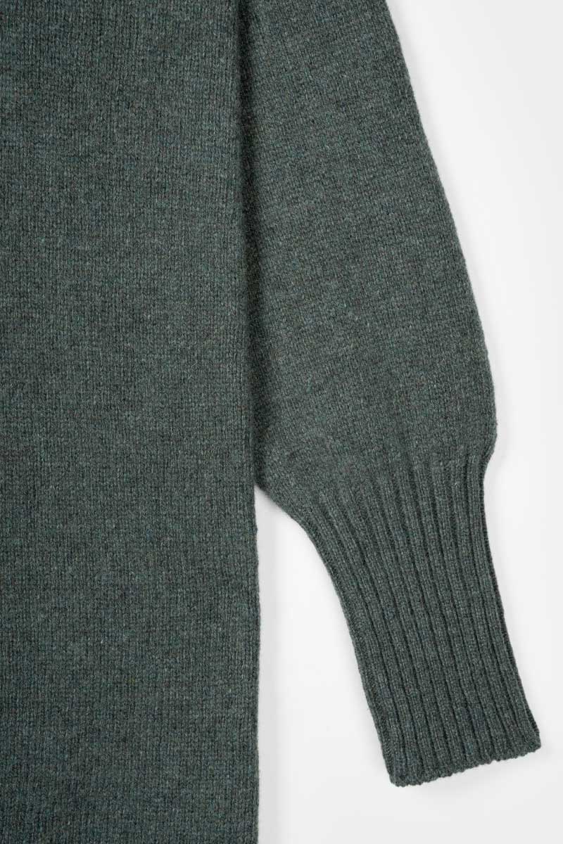 Recycled Wool Dress Selvaggia Forest green