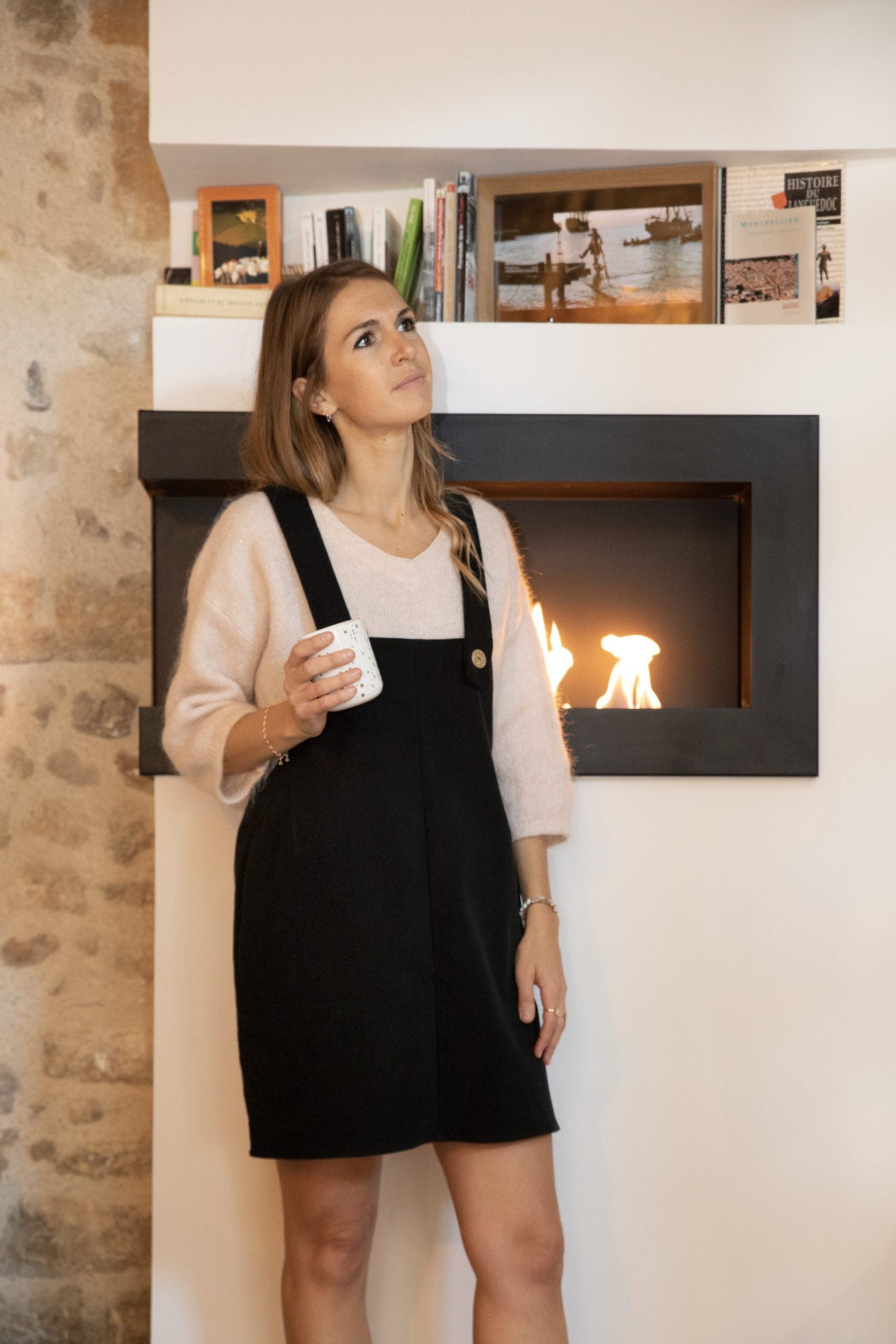 Robe velours noire Scarlett