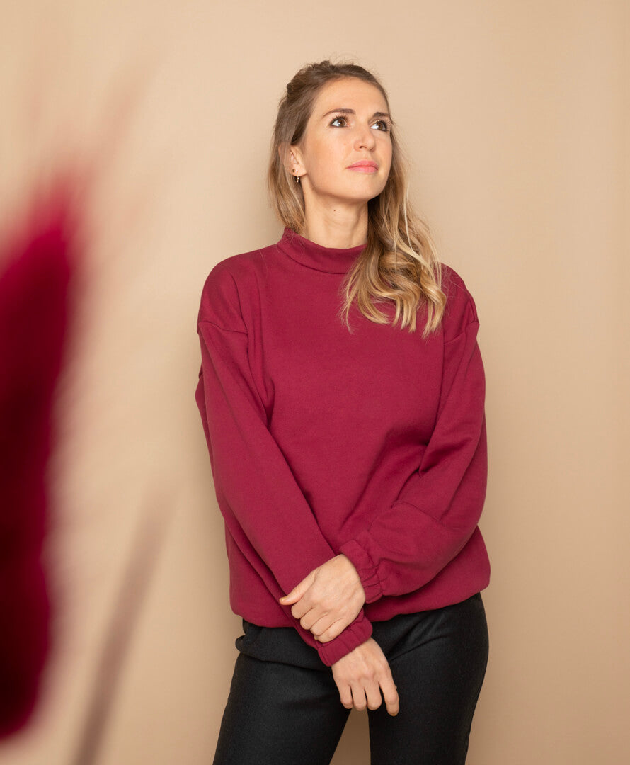 Pull Litsée Fuchsia en Coton Bio