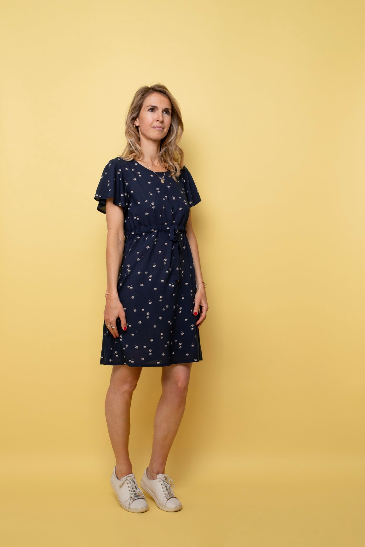 Short summer dress Costa Night Blue