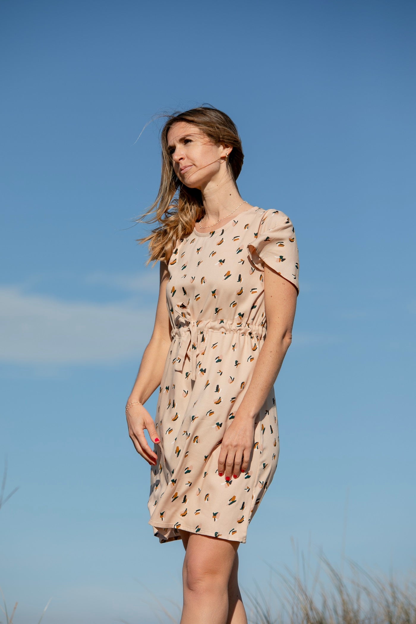 Leichtes Skaterrkleid Costa Blush
