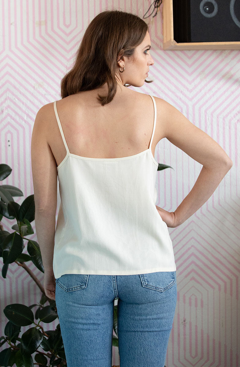 Caraco Adénia Ivoire en Tencel