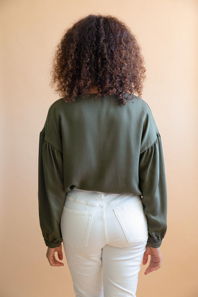 Blouse en Tencel Narcisse Kaki