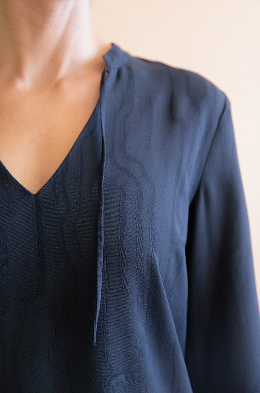 Robe en Tencel Henné Noire