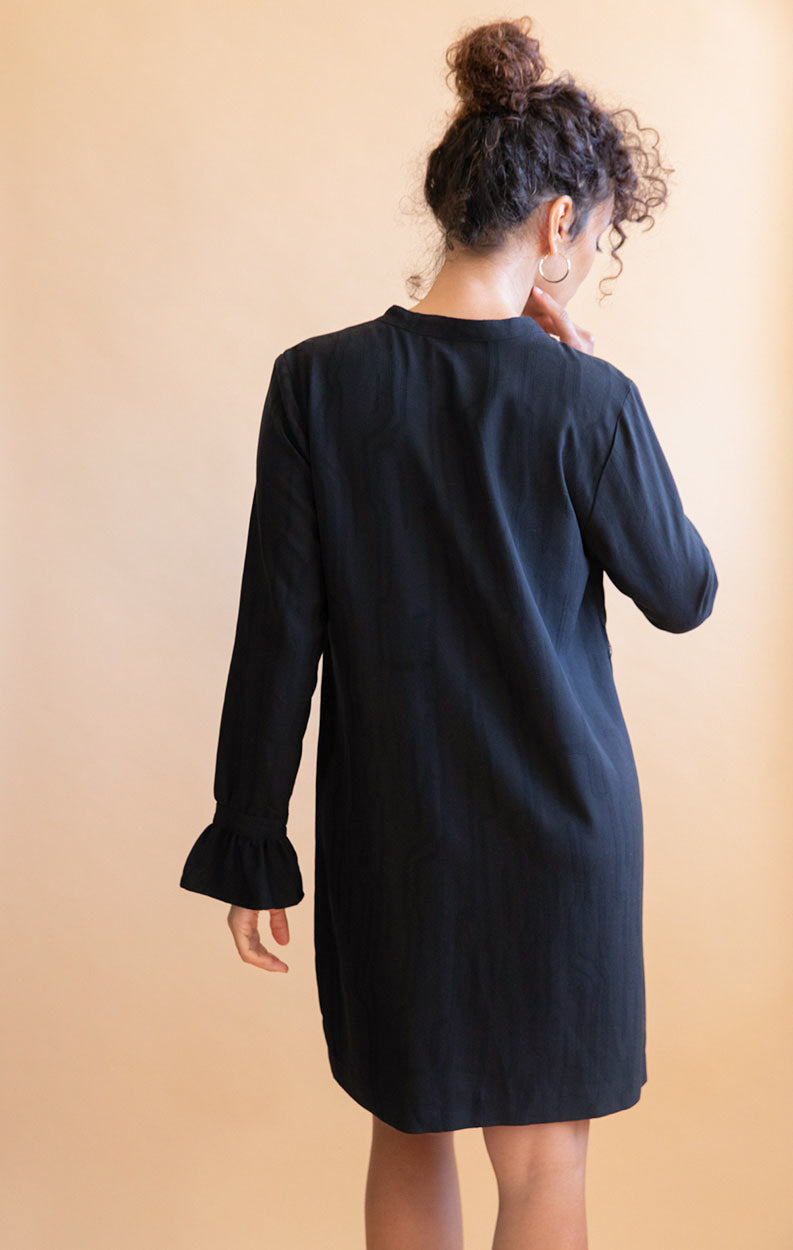 Robe en Tencel Henné Noire