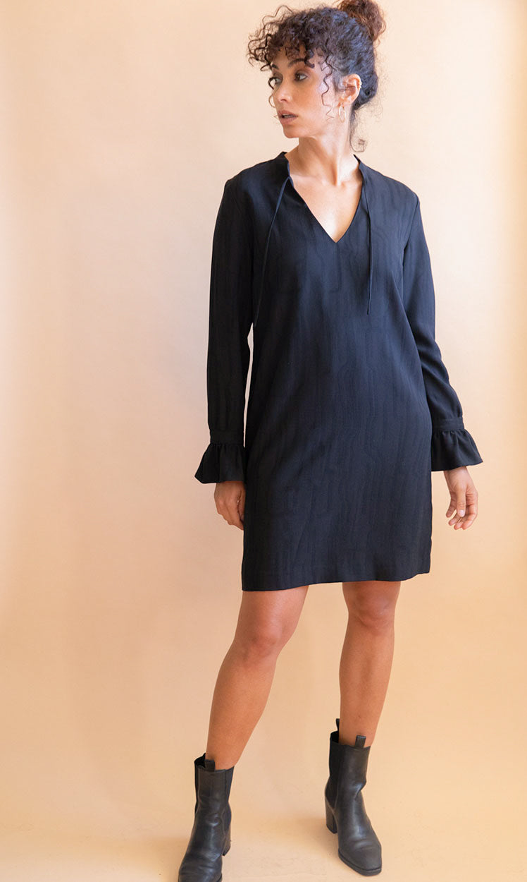 Robe en Tencel Henné Noire