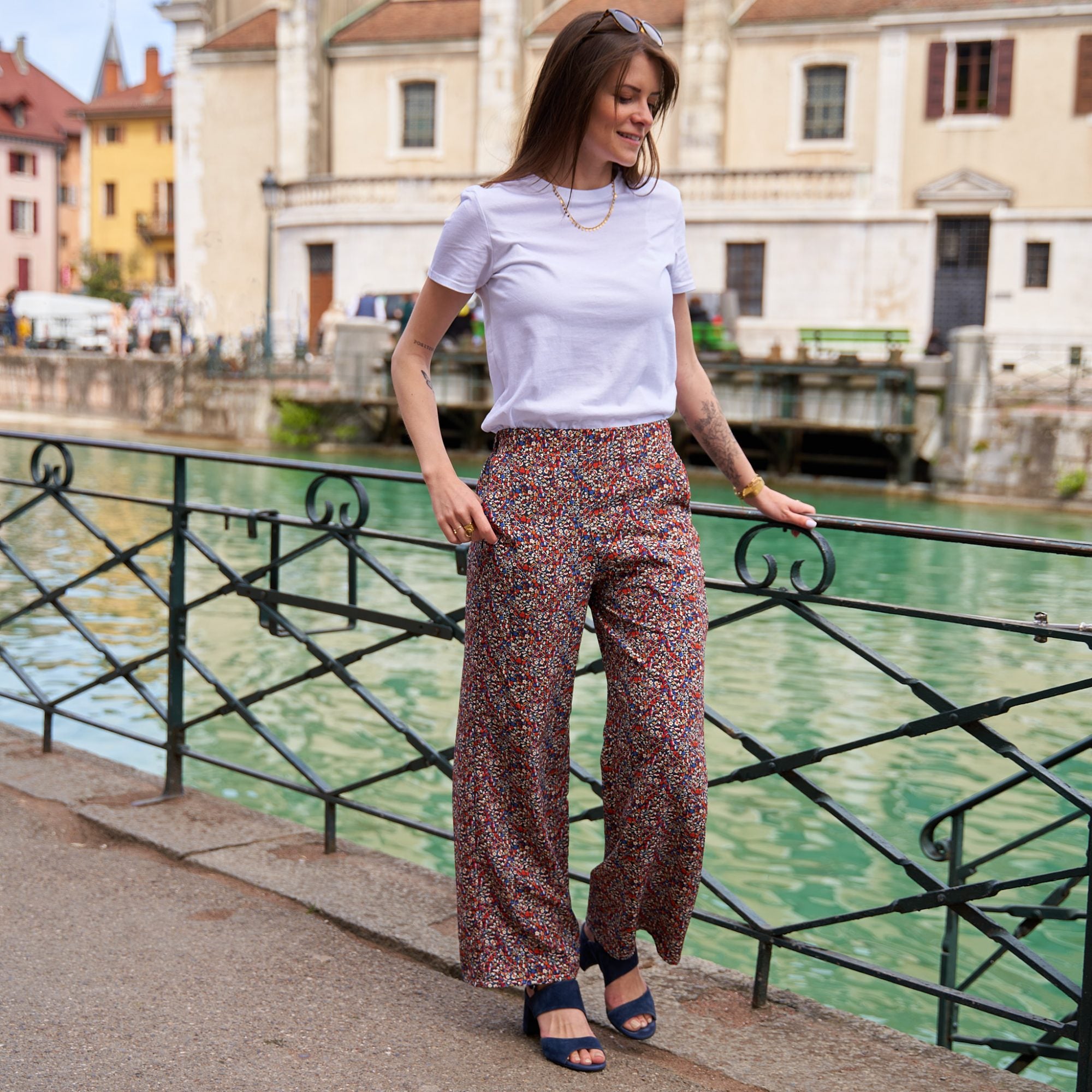 Pantalon léger en viscose upcylée Maeva