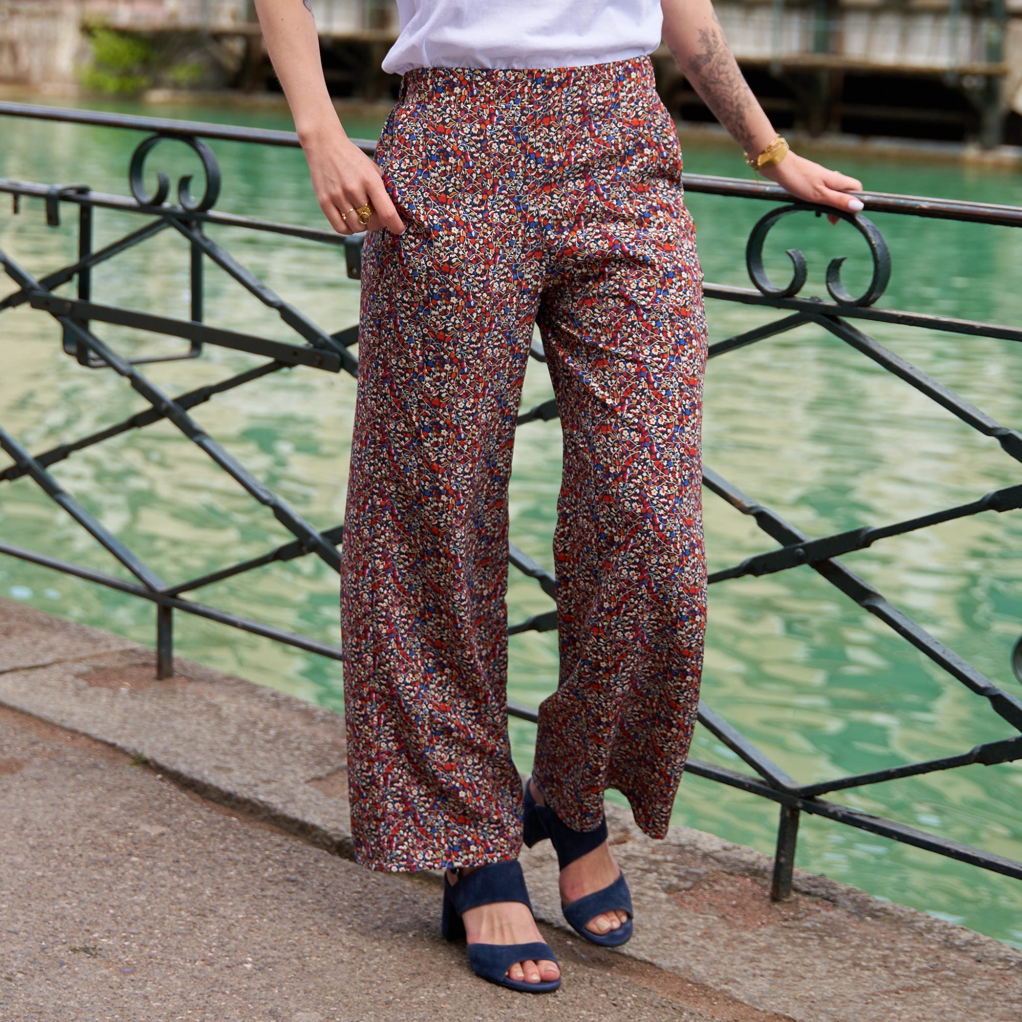 Pantalon léger en viscose upcylée Maeva