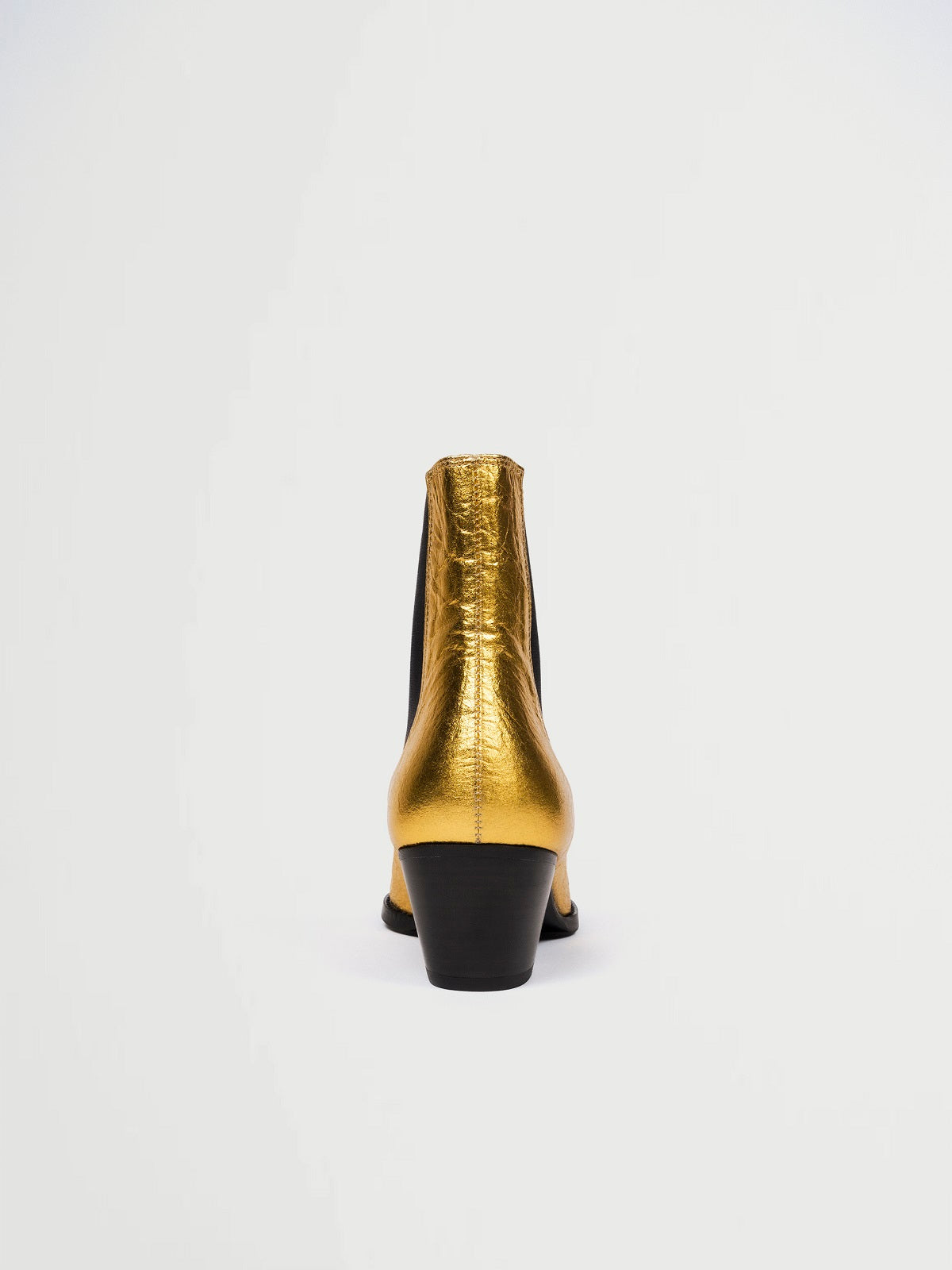 Boots en cuir vegan Dorées