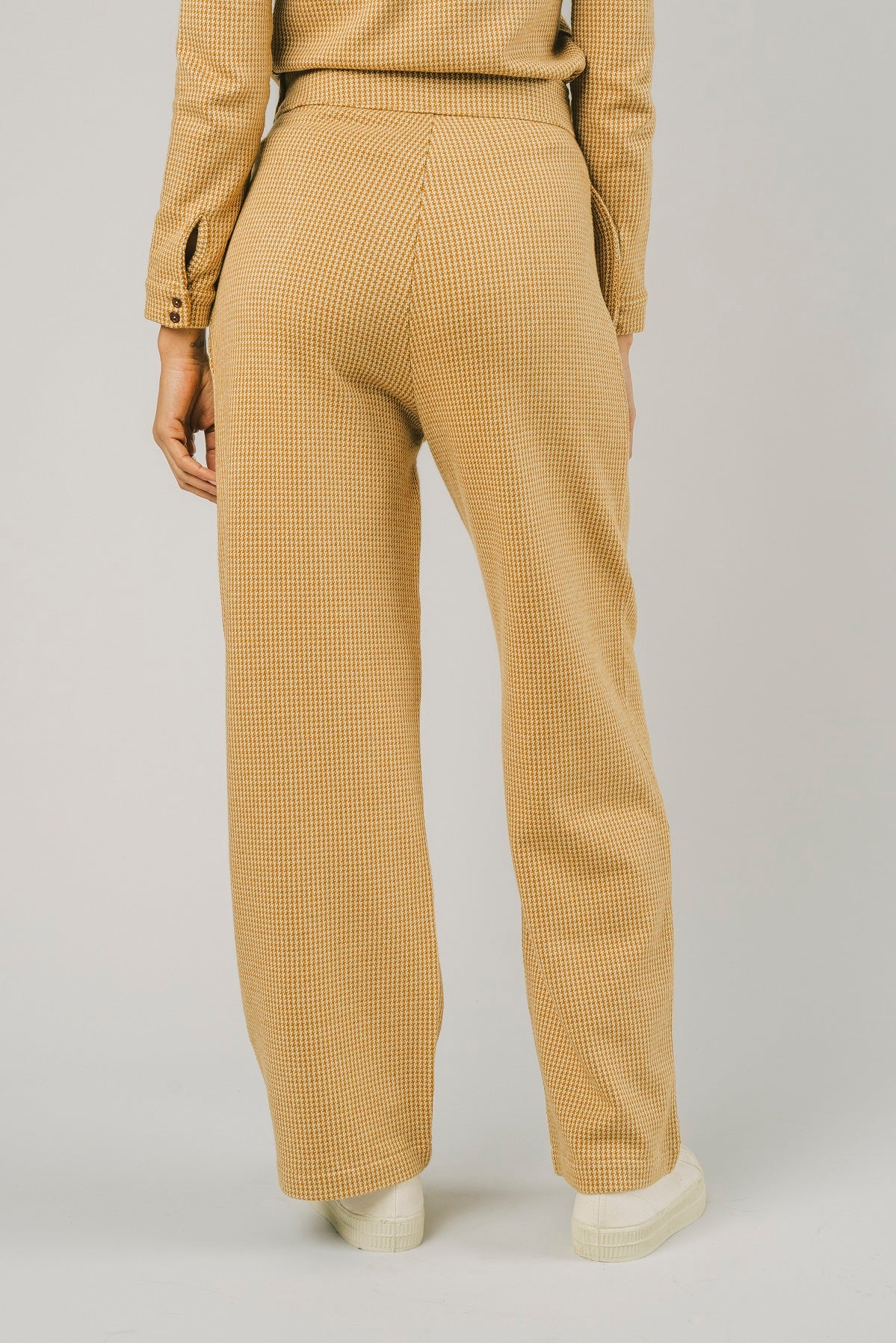 Pantalon oversize femme Jacquard citrouille