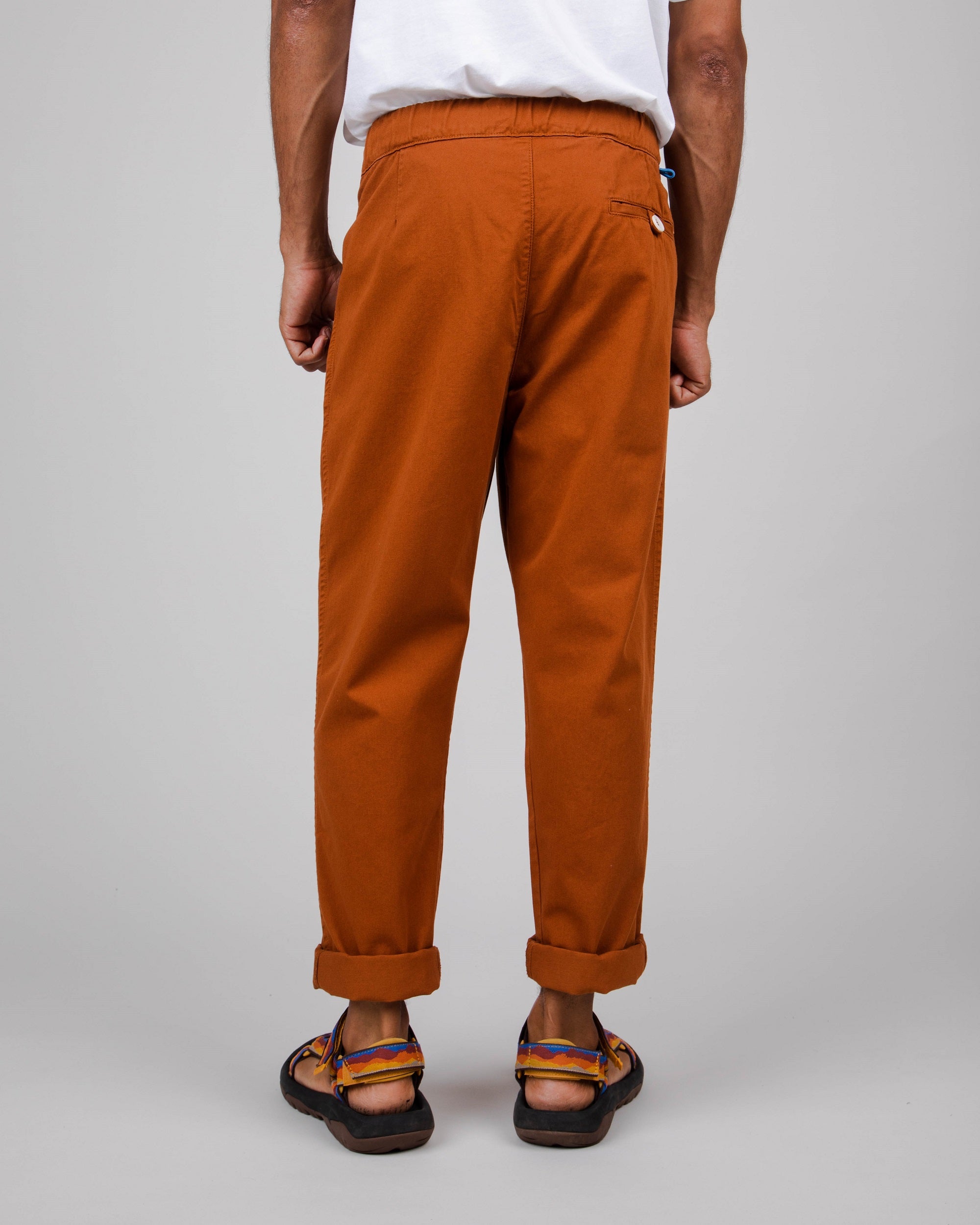 Chino ample rouille en coton bio