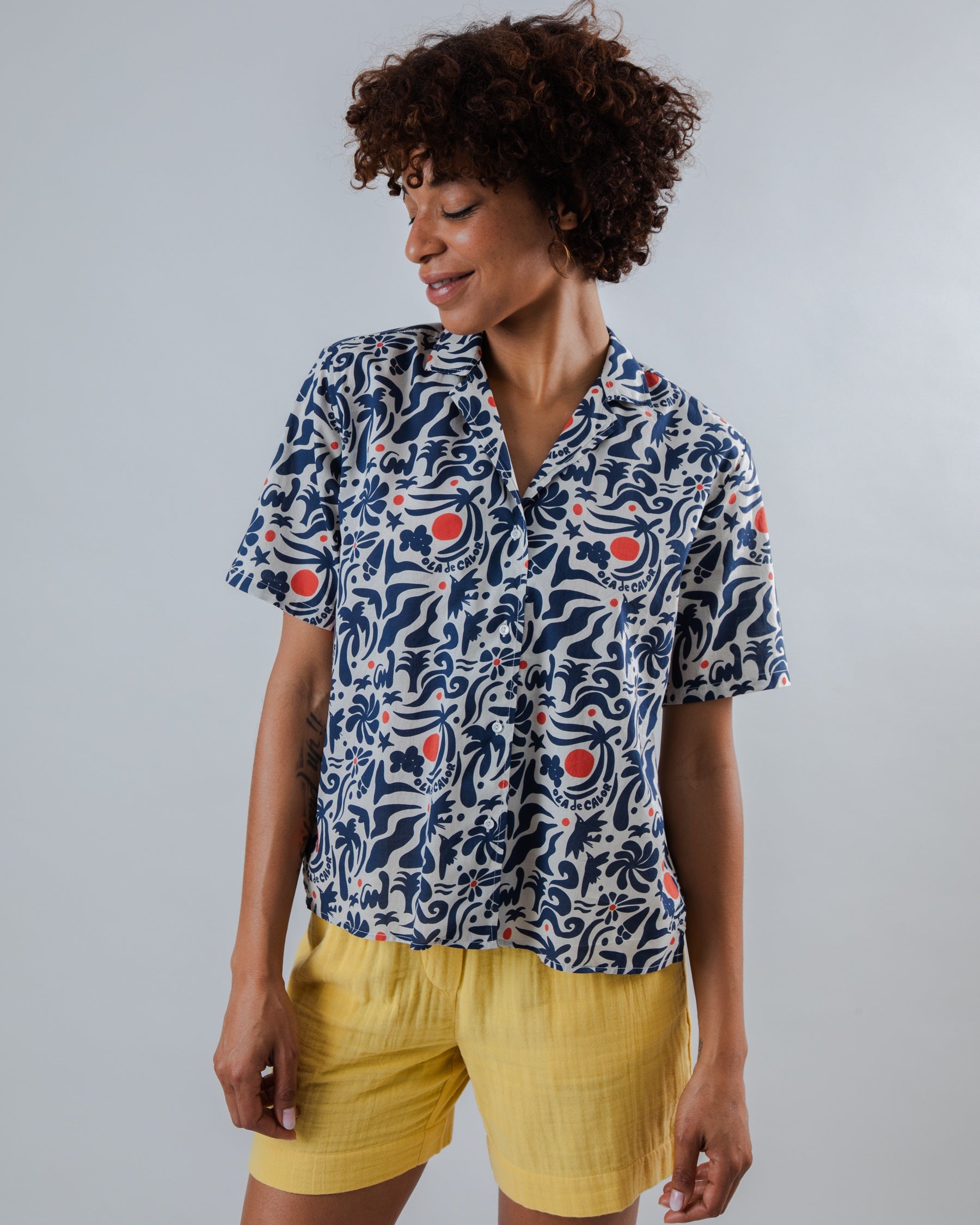 Blouse Ola De Calor Aloha Bleu