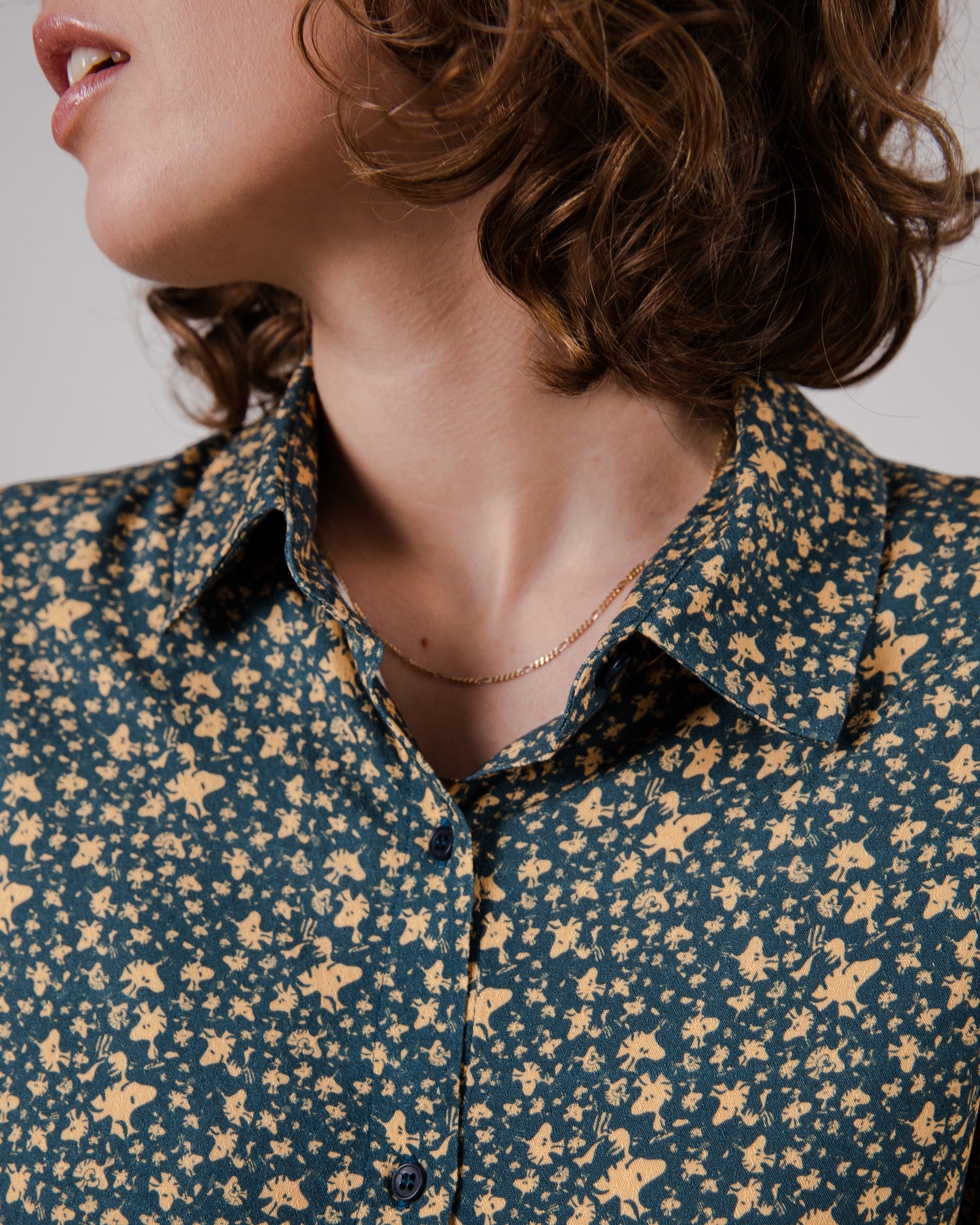 Blouse Peanuts Woodstock Navy Blue