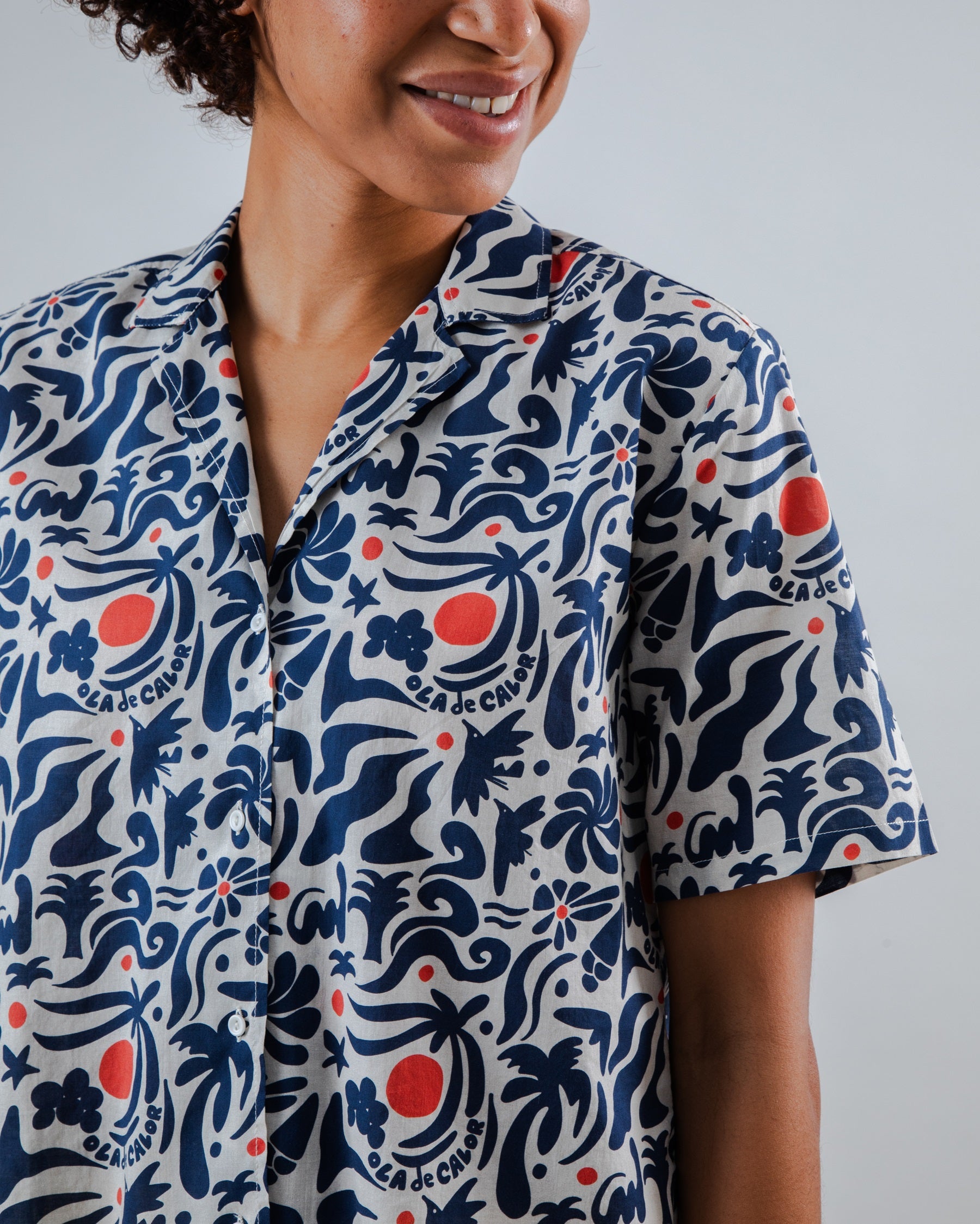 Blouse Ola De Calor Aloha Bleu