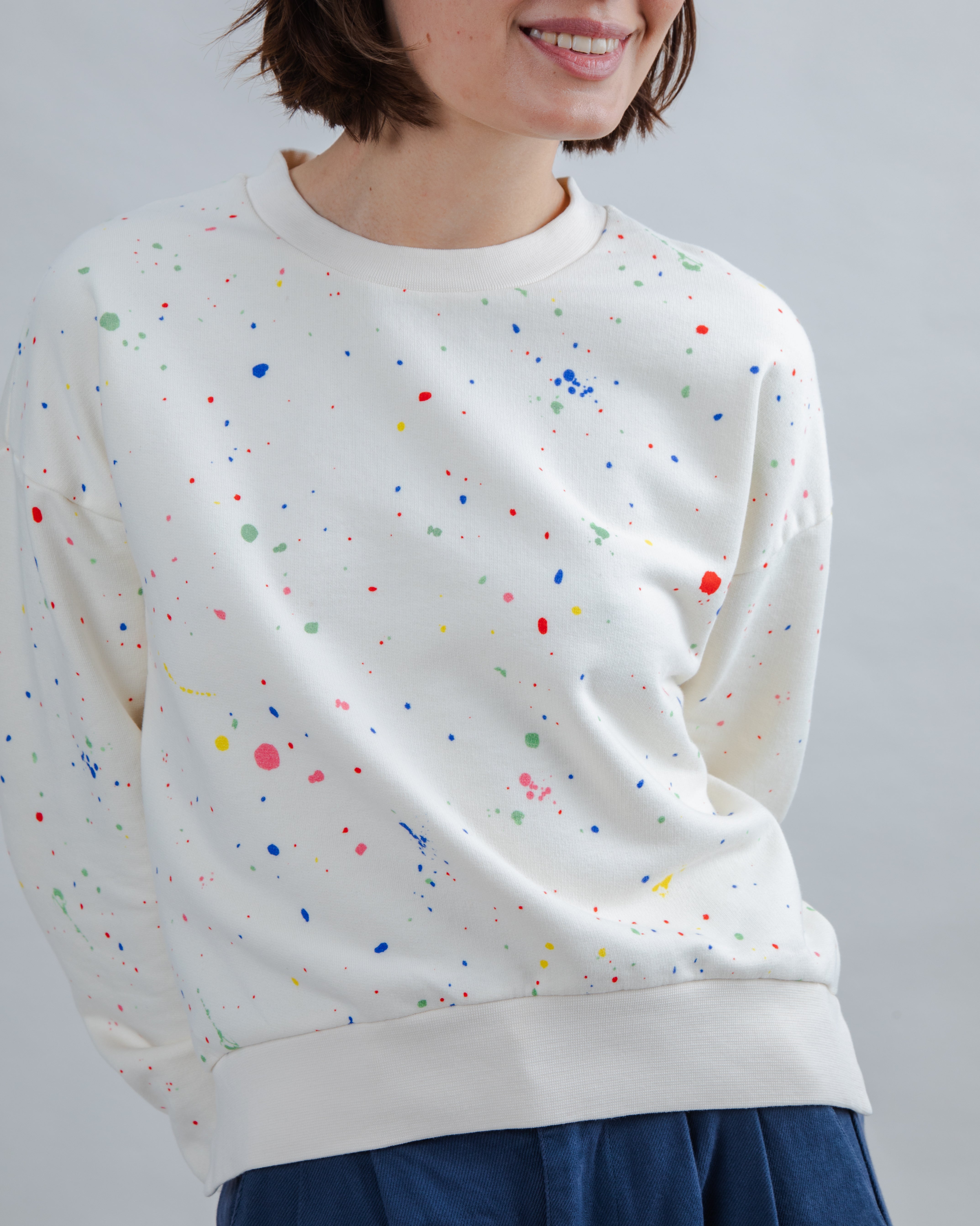 Damen Sweatshirt Splash Paint