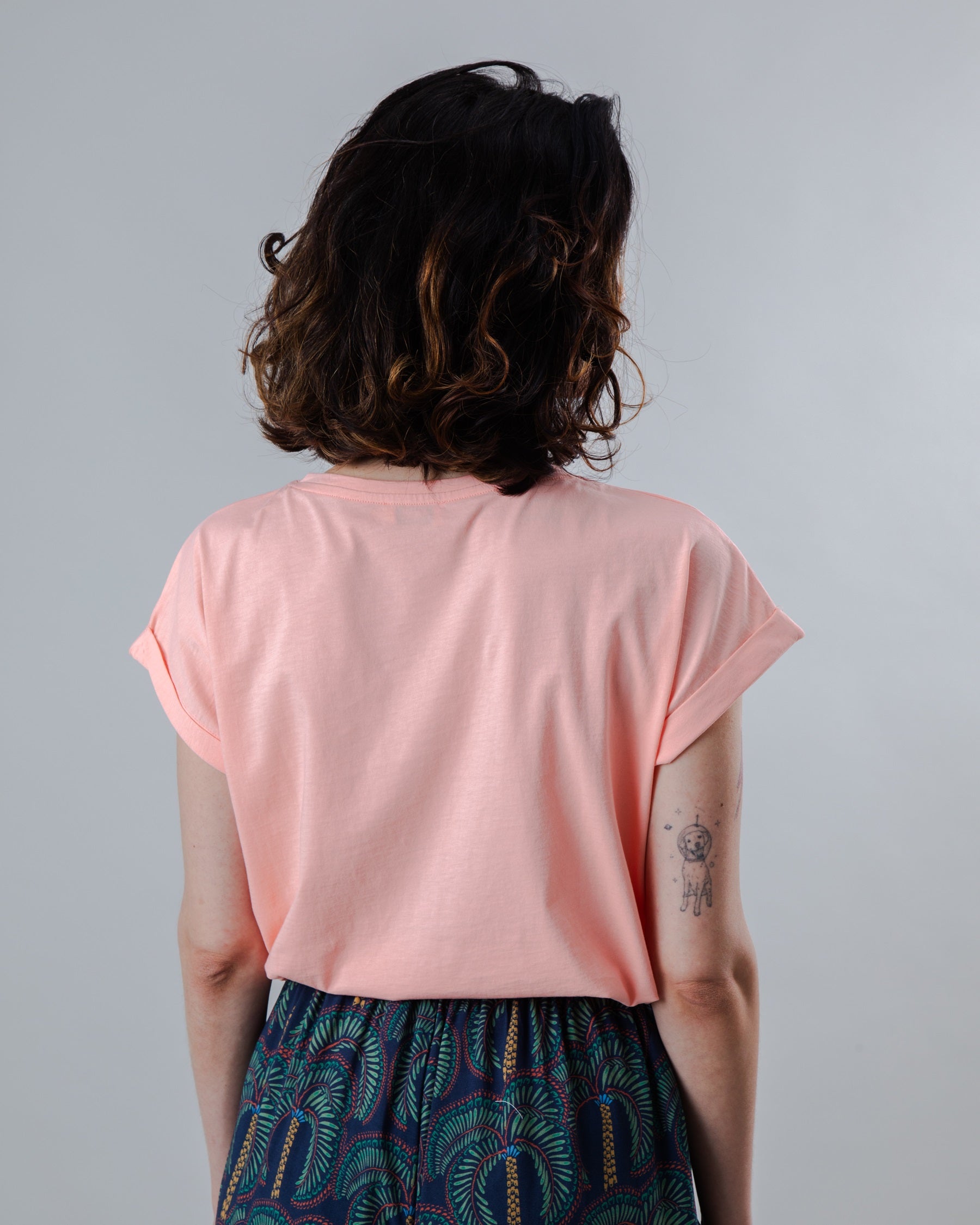 T-Shirt évasé Parrot Pink