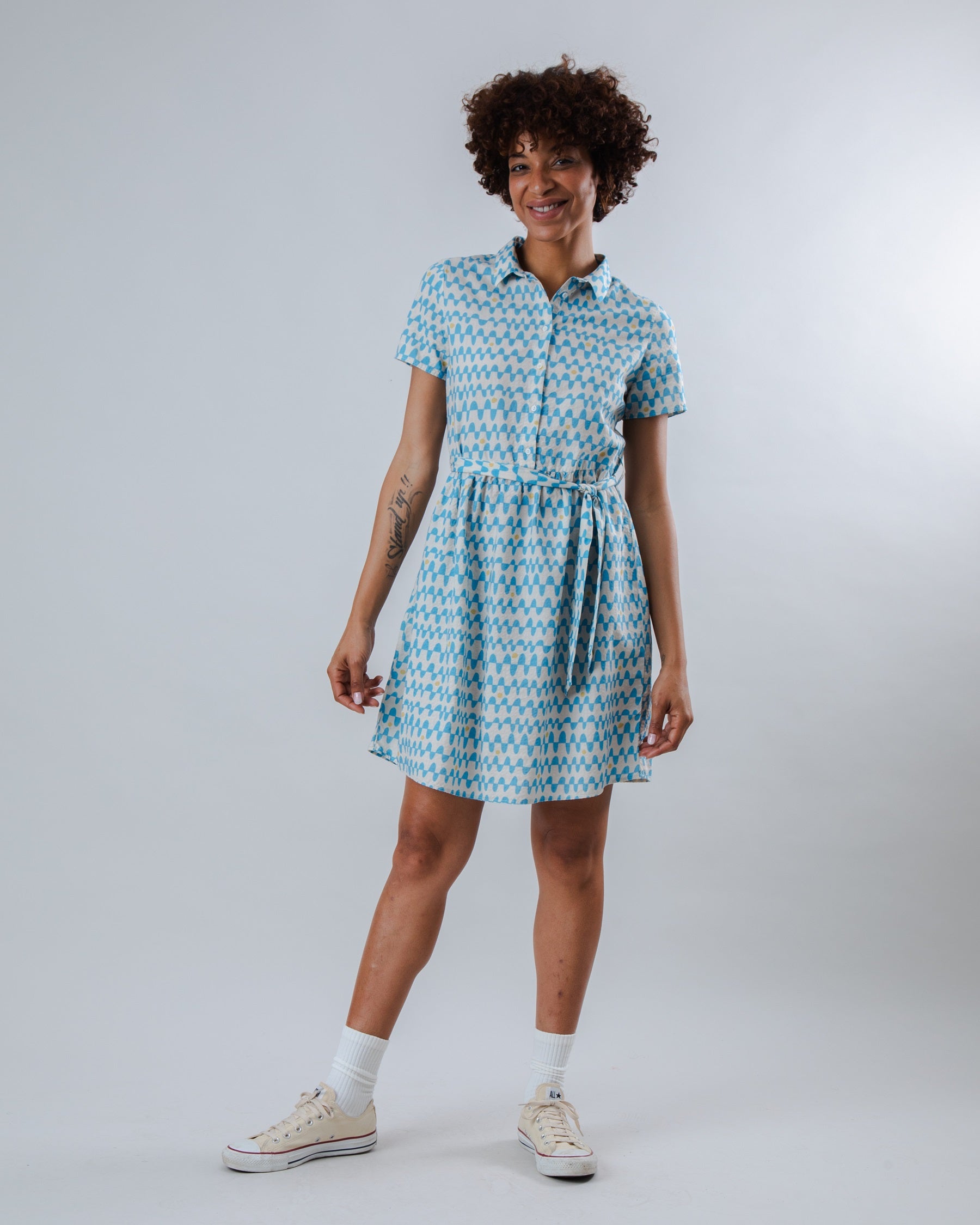Kurzes Kleid Sunset Blue