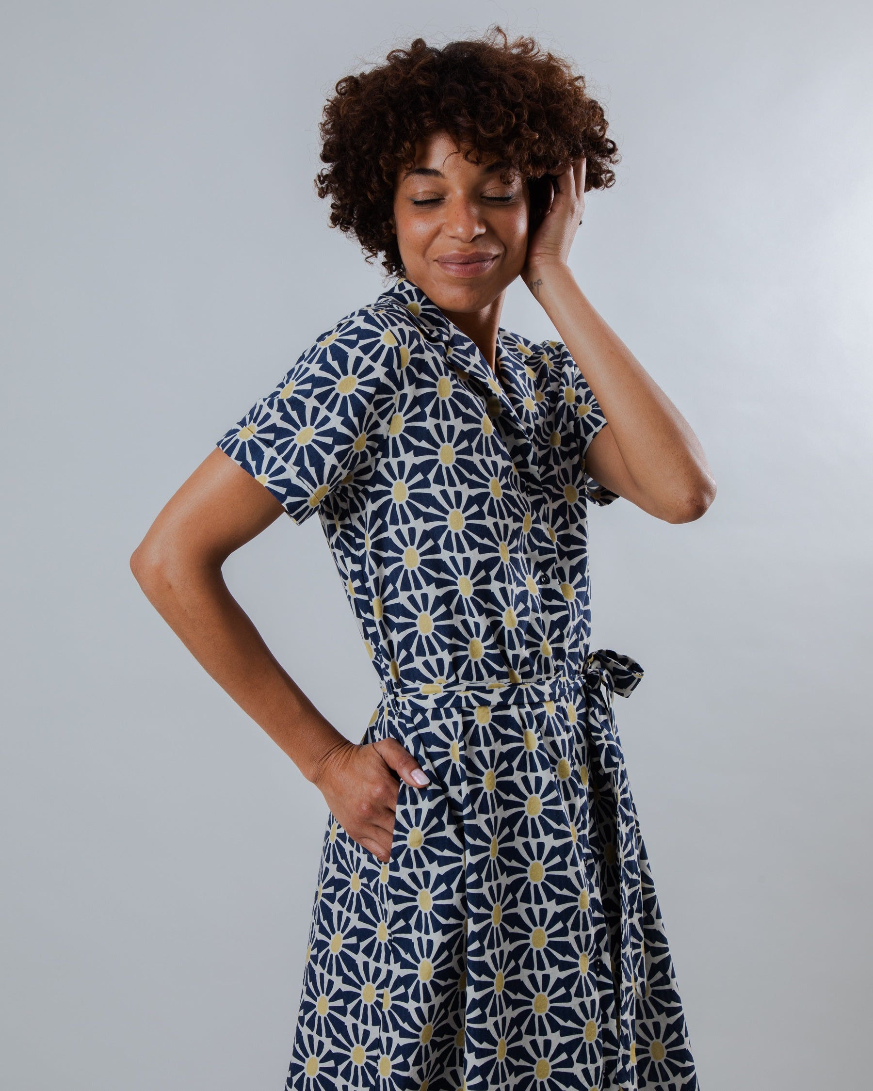 Langes Kleid Marisol Navy