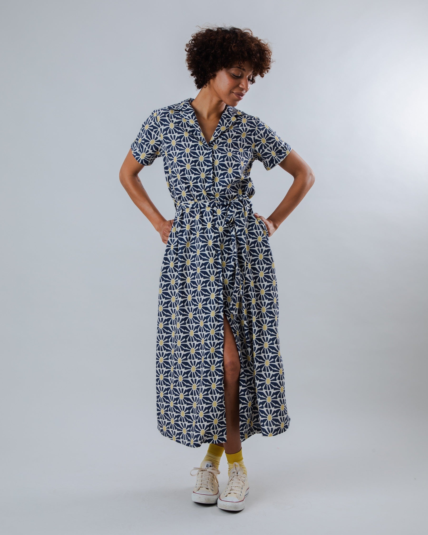 Langes Kleid Marisol Navy
