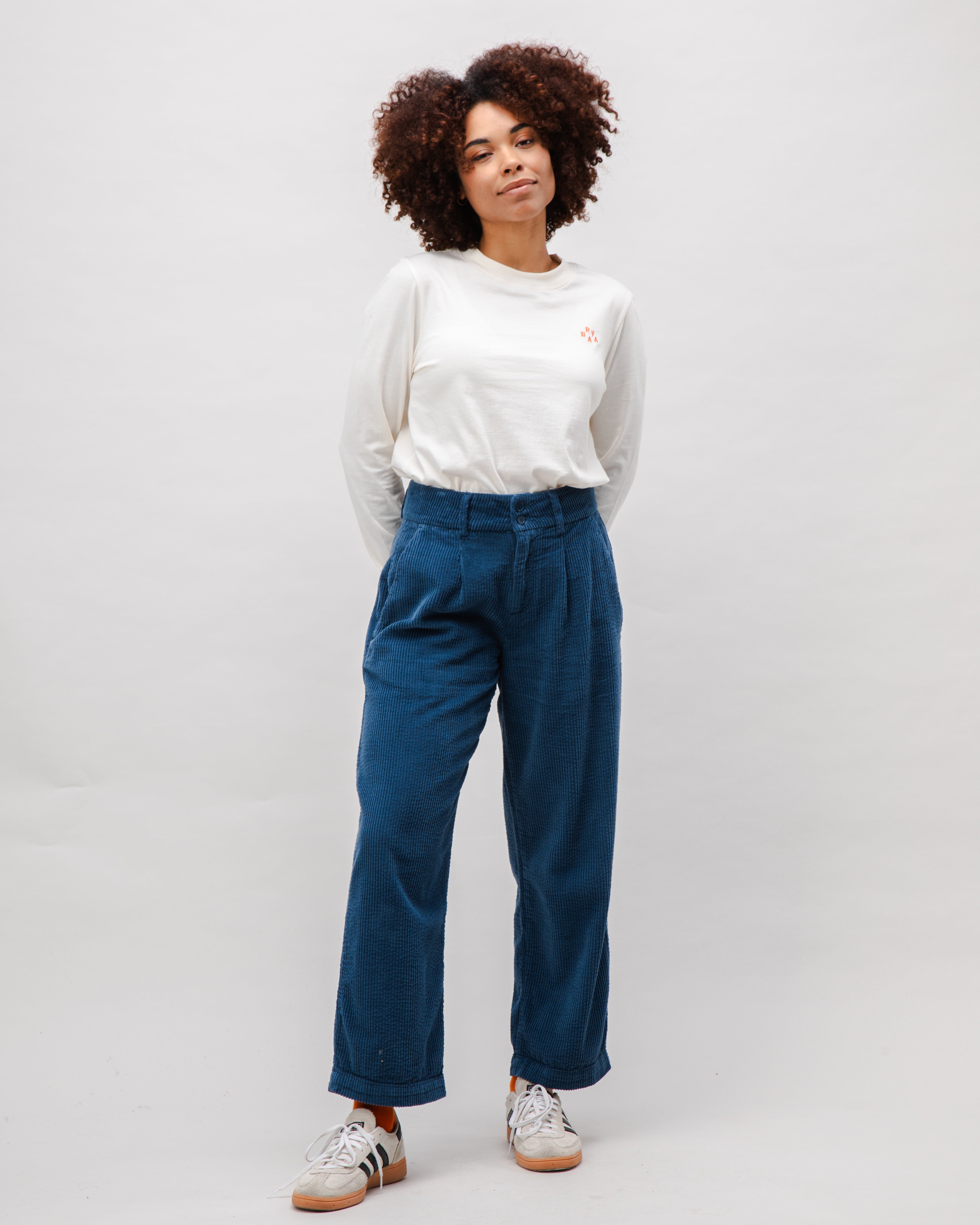 Indigo Damen-Cordhose