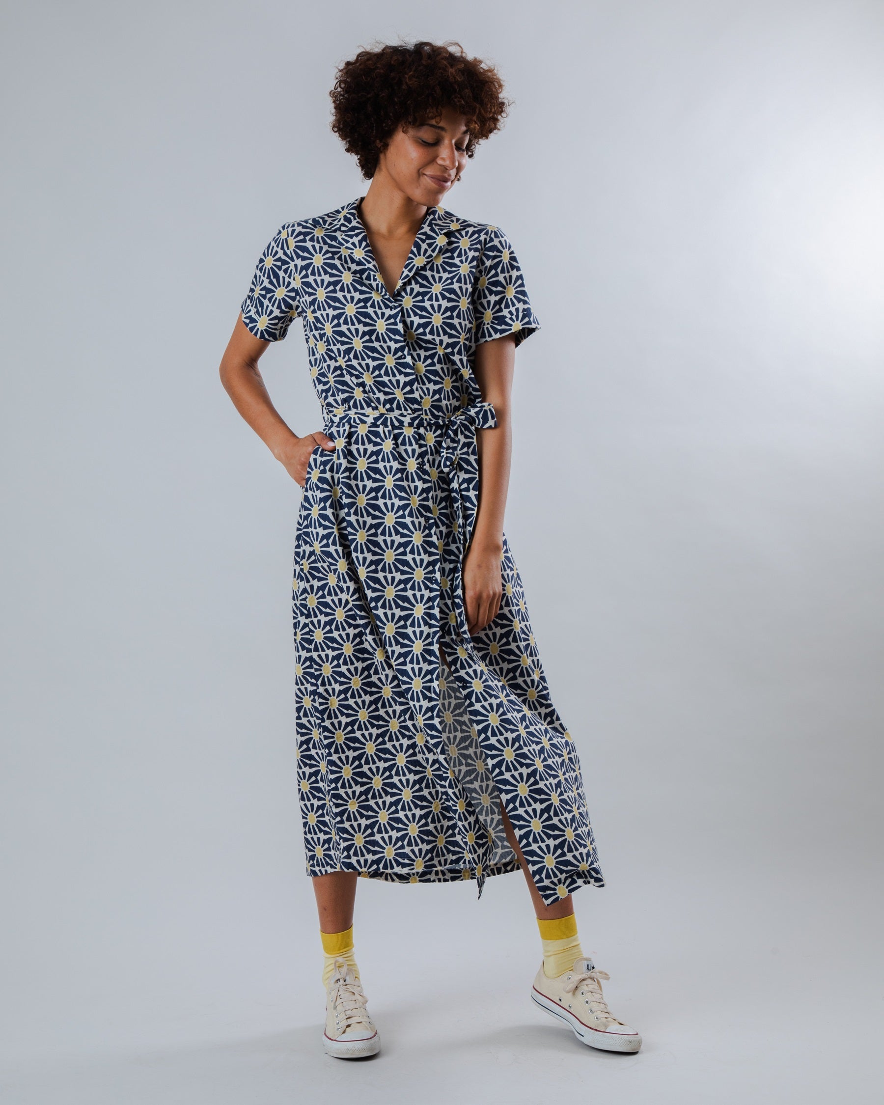 Langes Kleid Marisol Navy