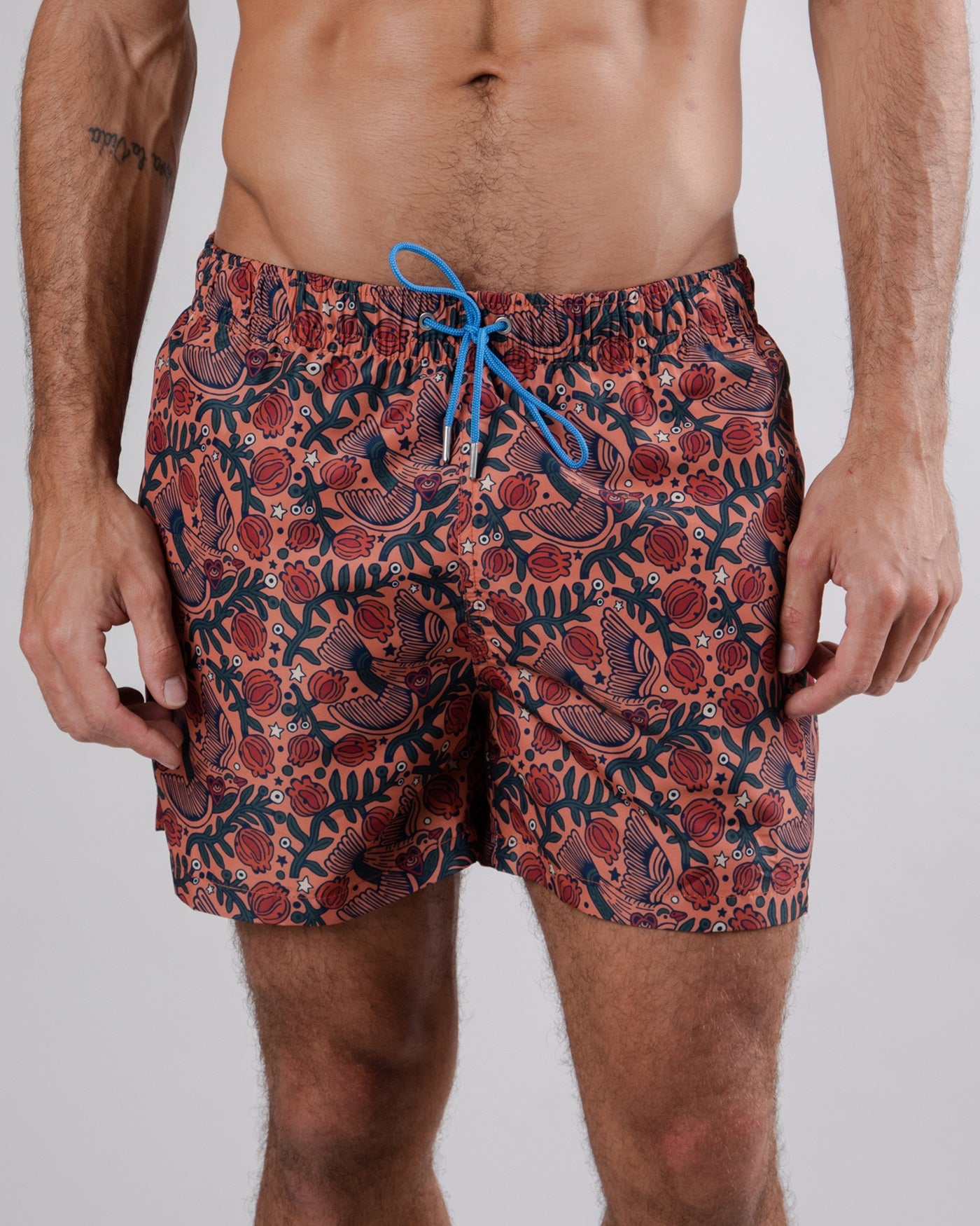 Short de bain recyclé Percales