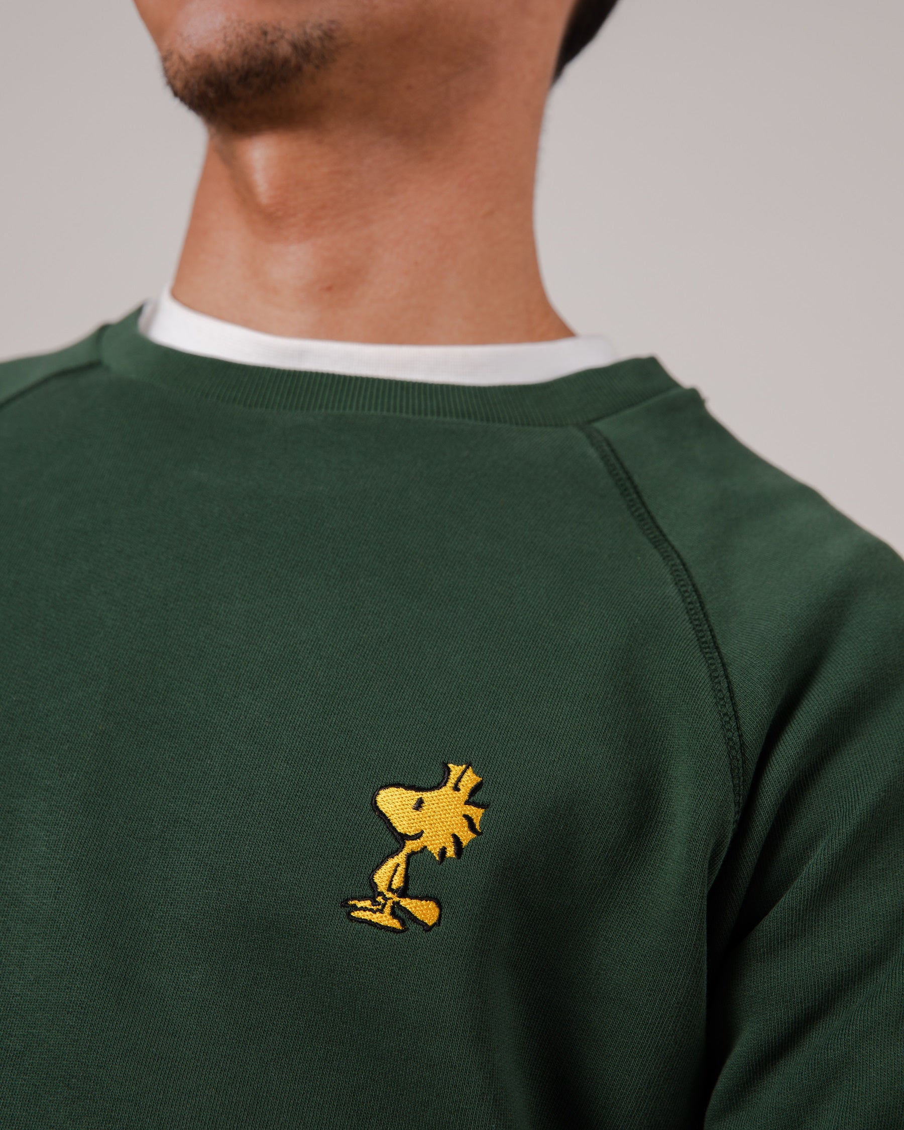 Grünes Herren-Sweatshirt Peanuts