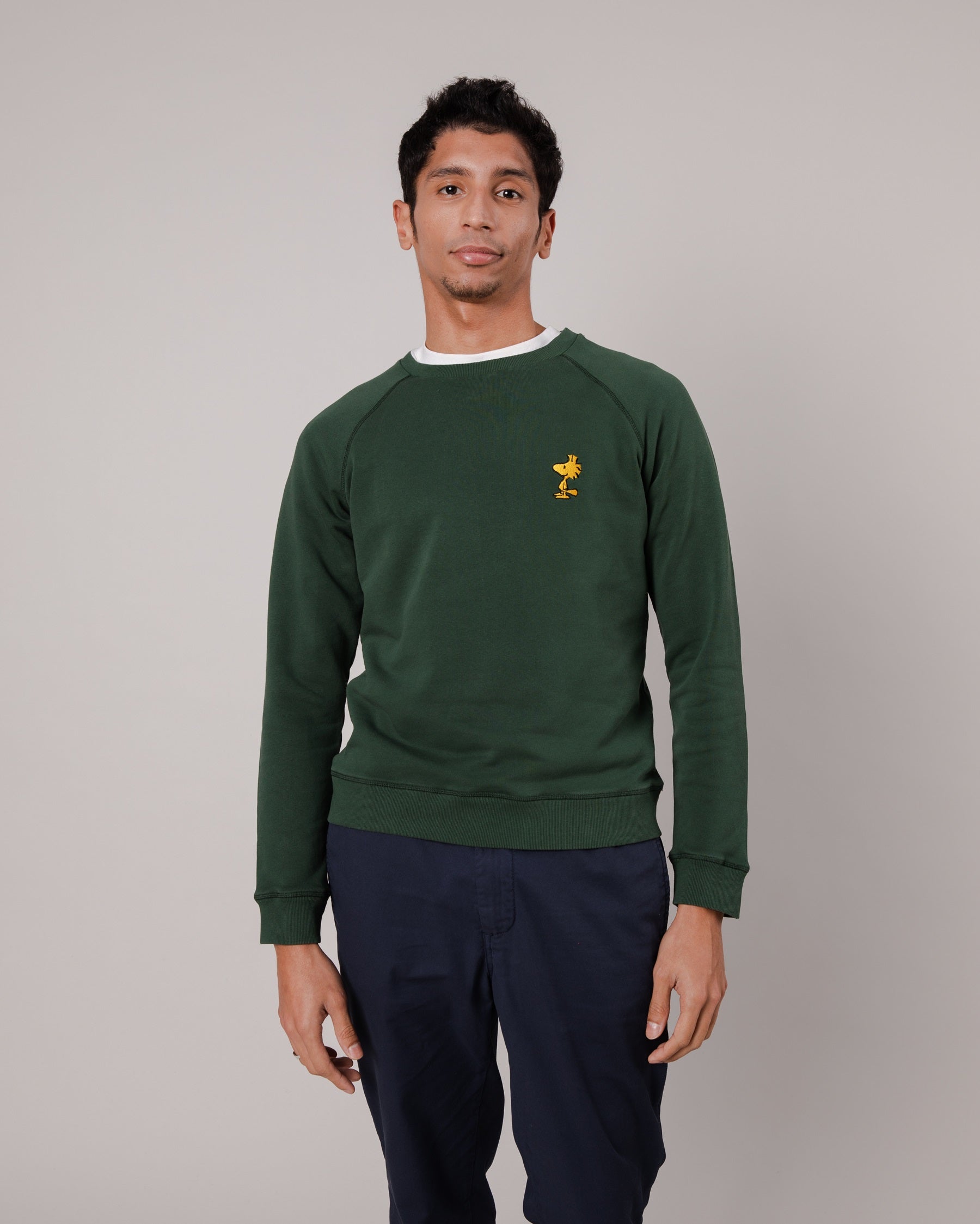 Grünes Herren-Sweatshirt Peanuts