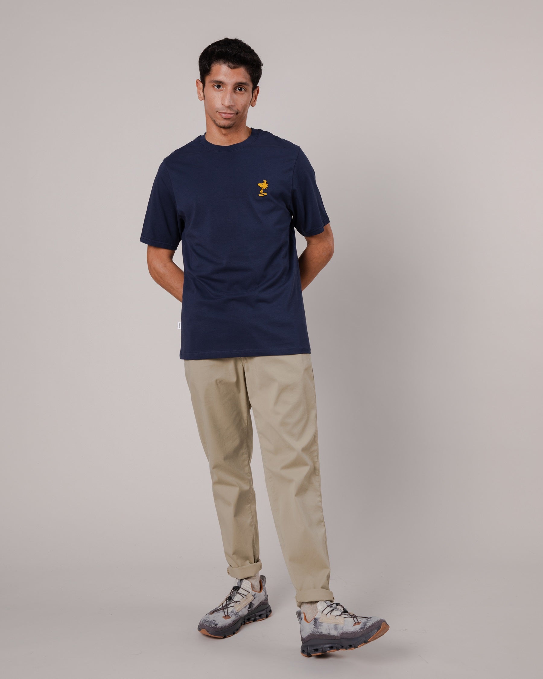 Marineblaues Herren-T-Shirt Peanuts