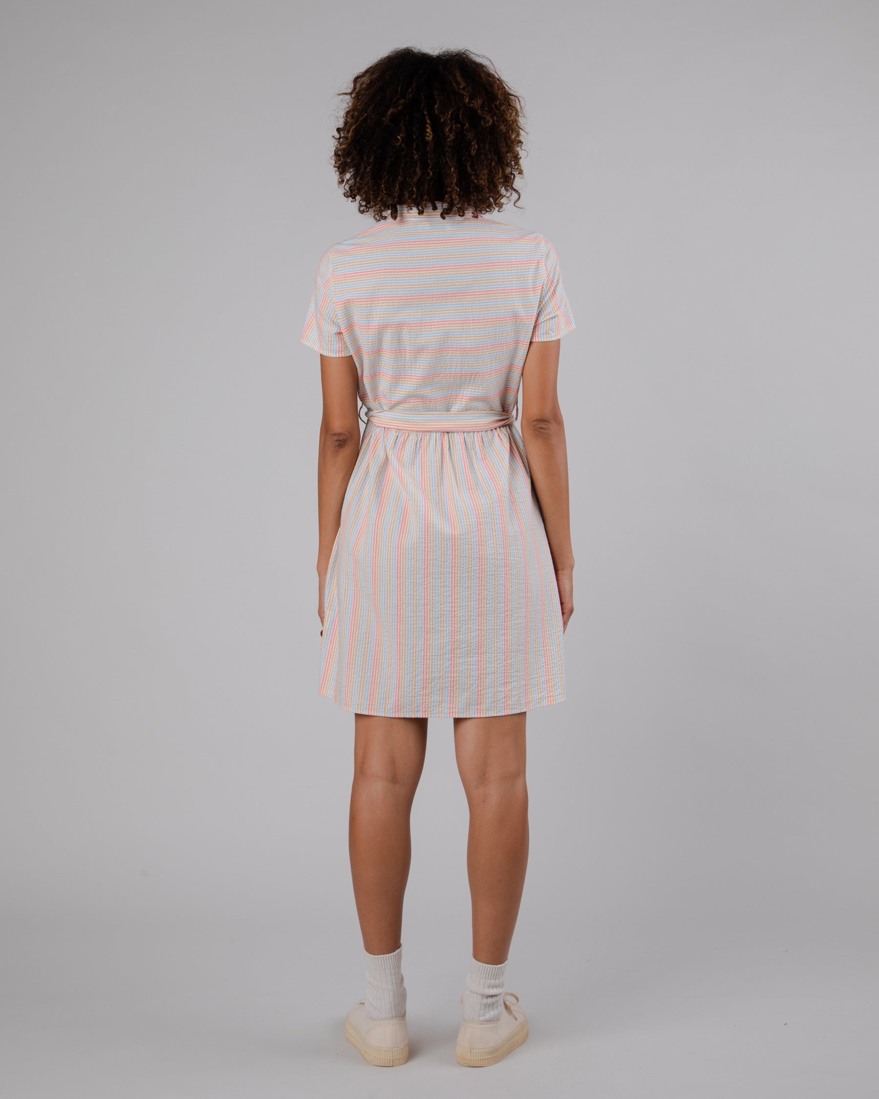 Loose short dress Sunset Apricot