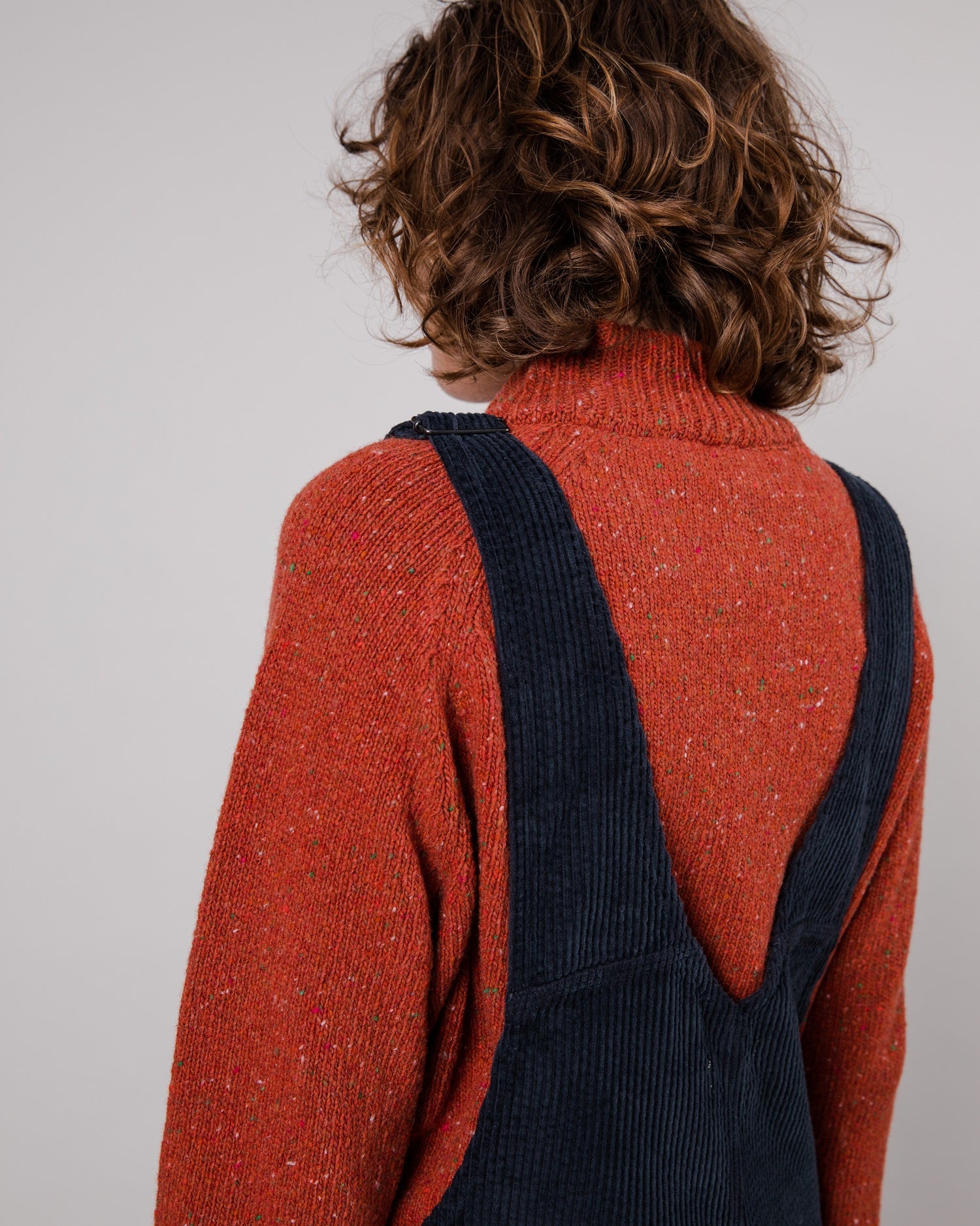 Women's corduroy overalls navy