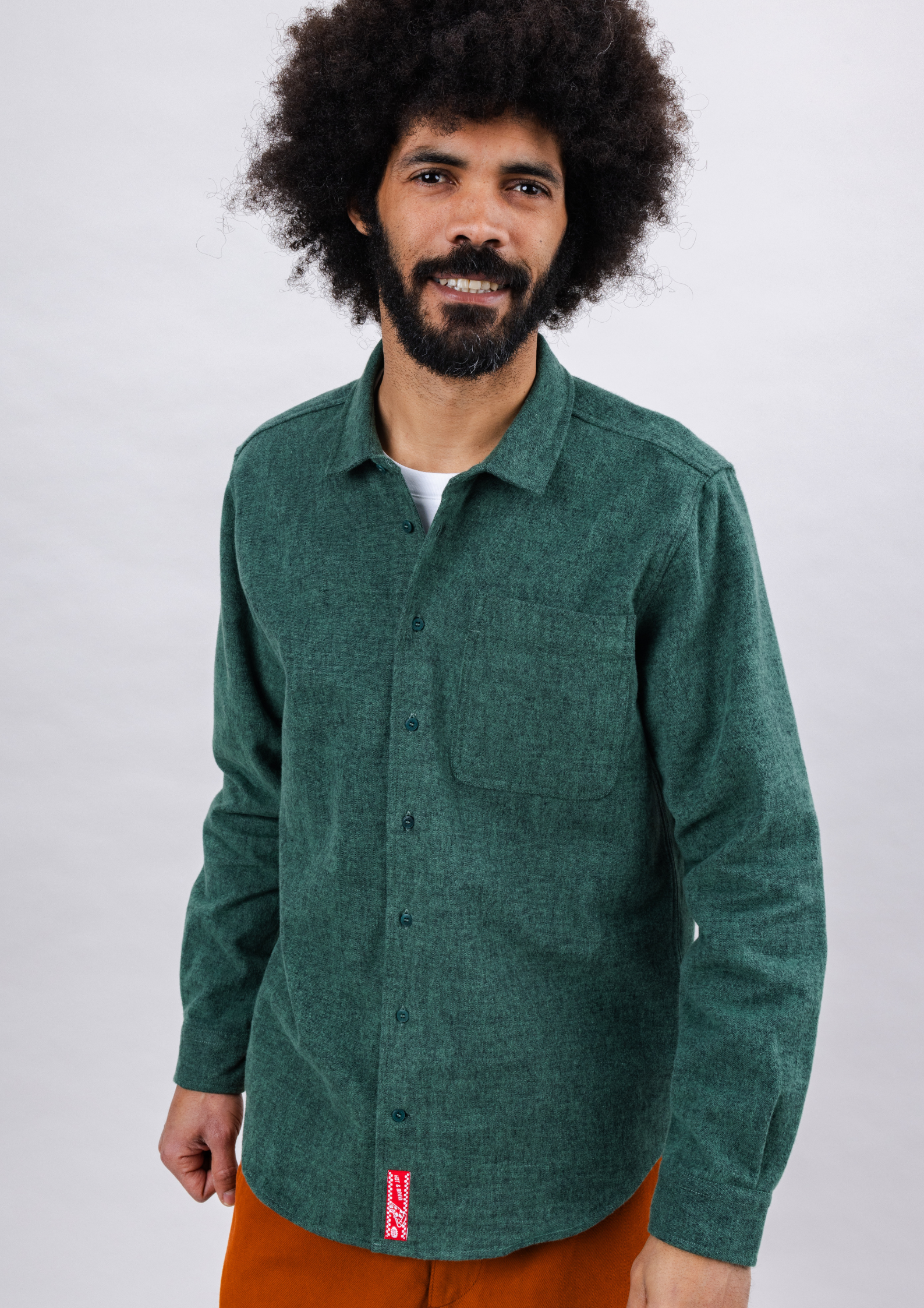 Chemise en flanelle Pizza verte
