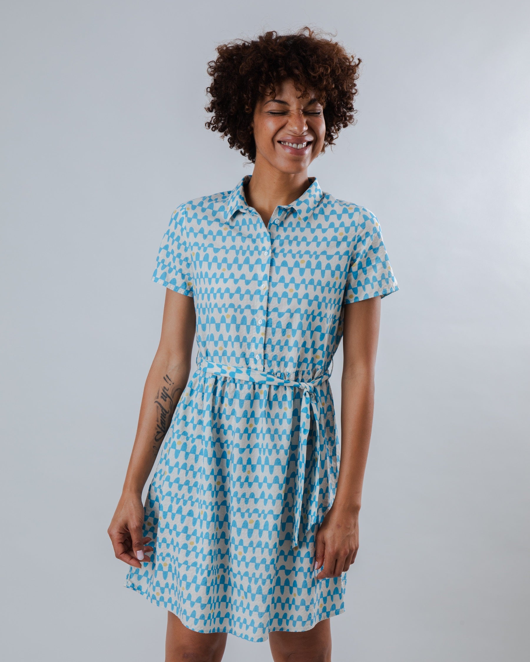 Kurzes Kleid Sunset Blue