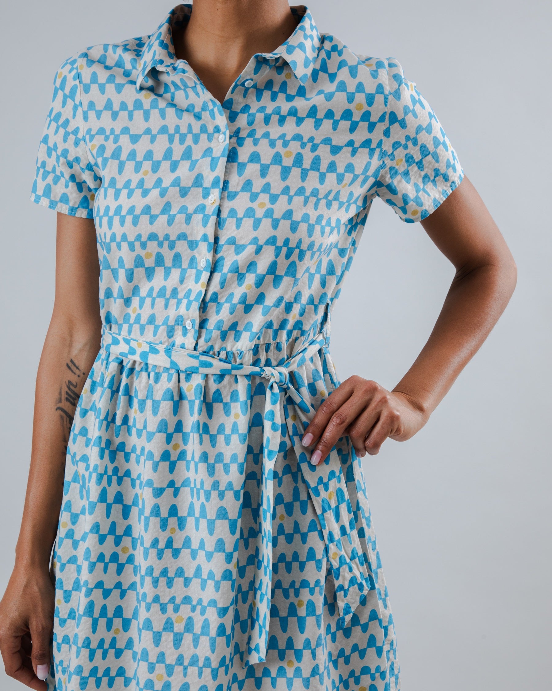 Kurzes Kleid Sunset Blue