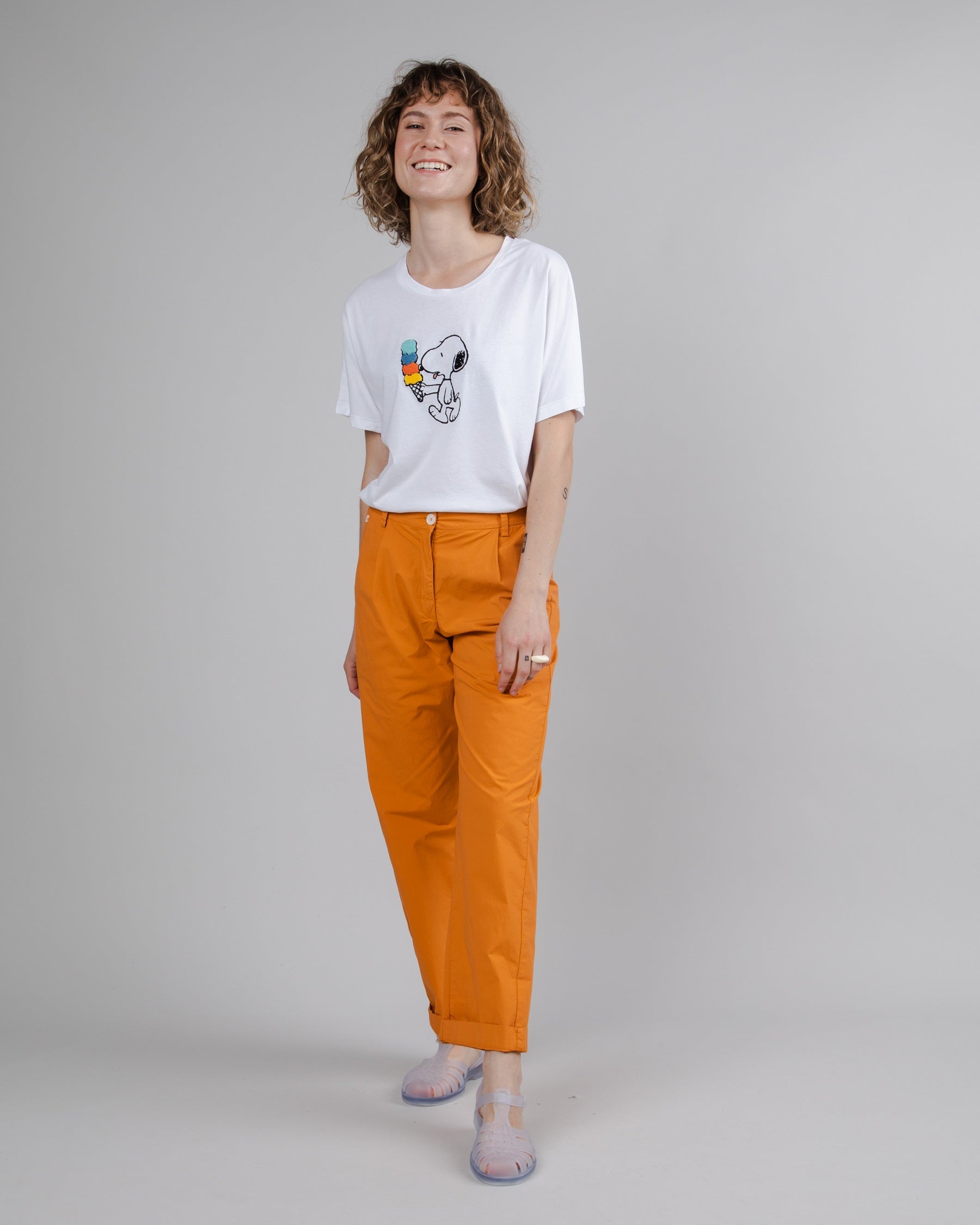 Damen Oversize T-shirt Peanuts Icecream