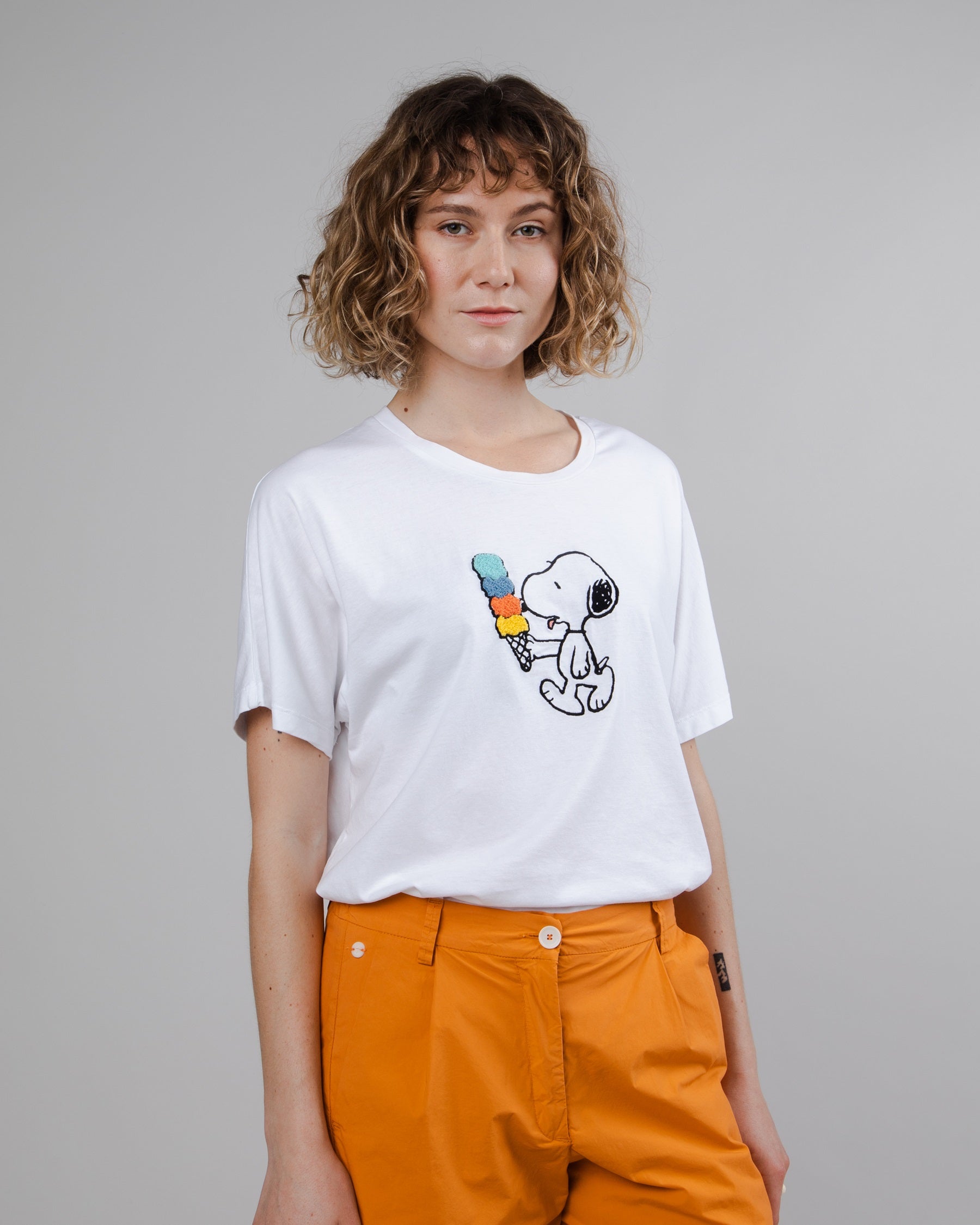 Damen Oversize T-shirt Peanuts Icecream