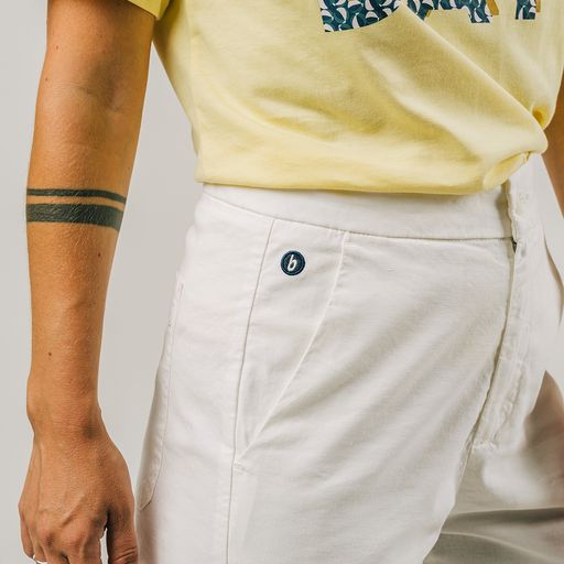 Pantalon blanc femme Capri