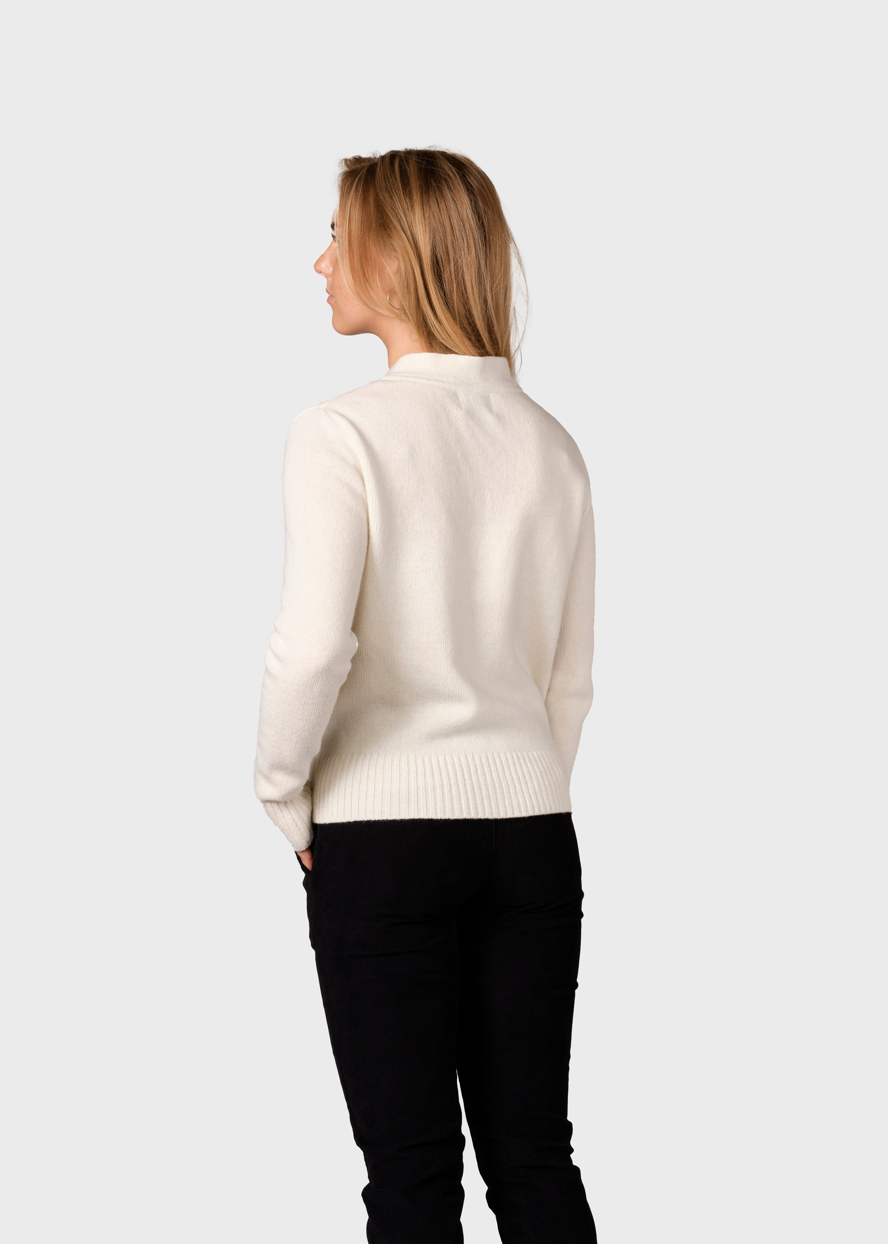 Damen Cardigan aus Merinowolle Wilma Ekru