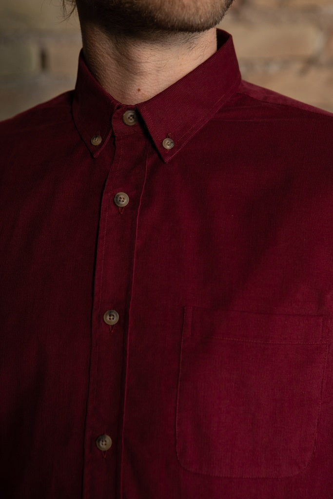 Chemise Bordeaux Emile en coton bio