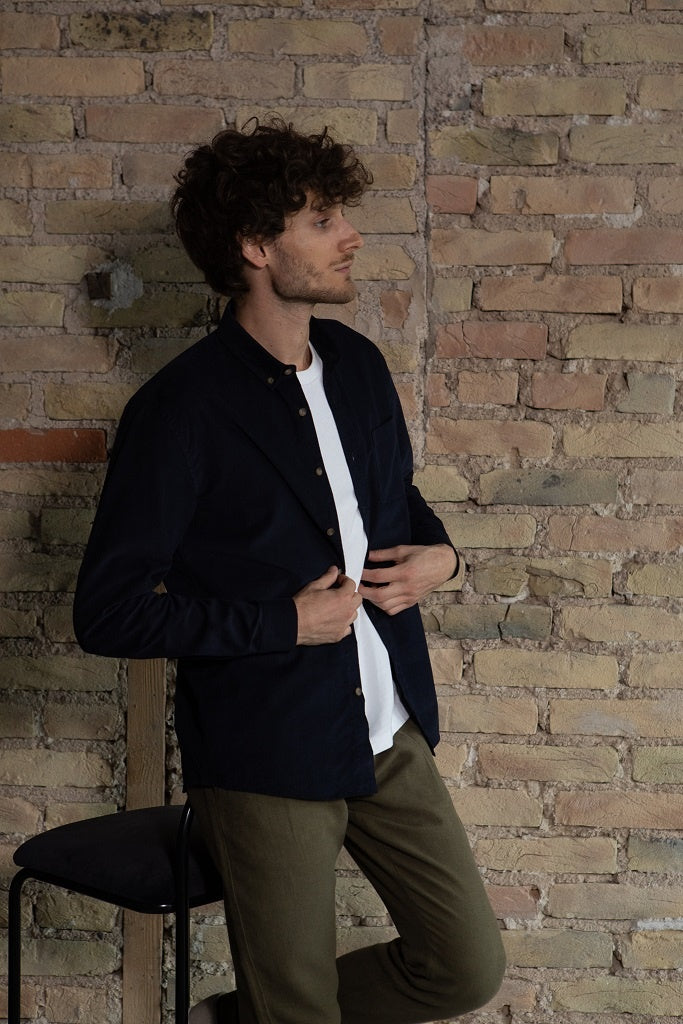 Chemise bleu marine Emile
