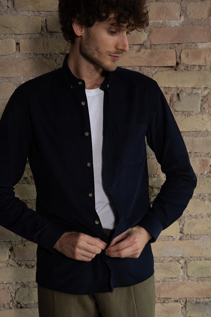 Chemise bleu marine Emile