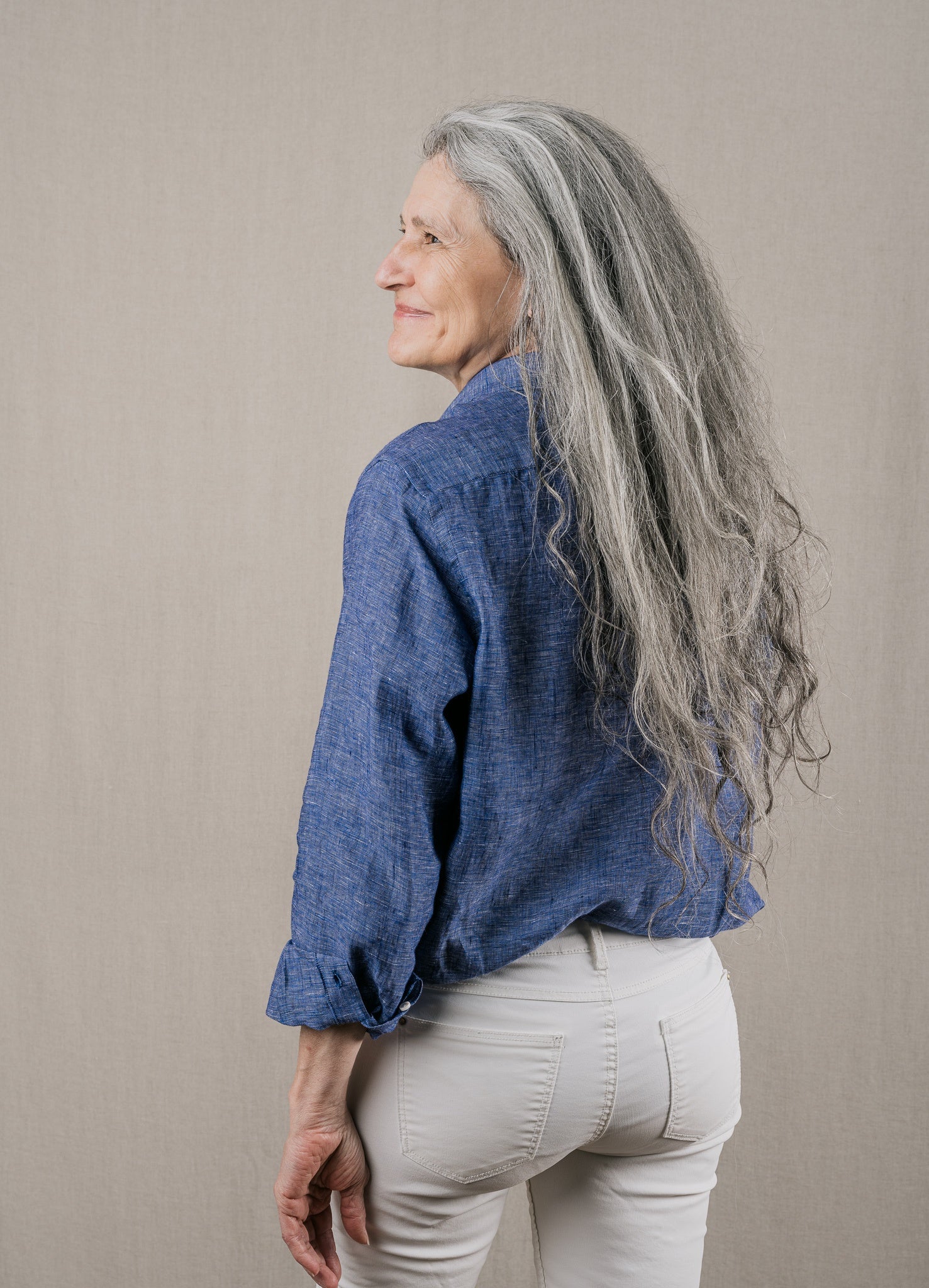 Chemise Essentielle chambray bleu