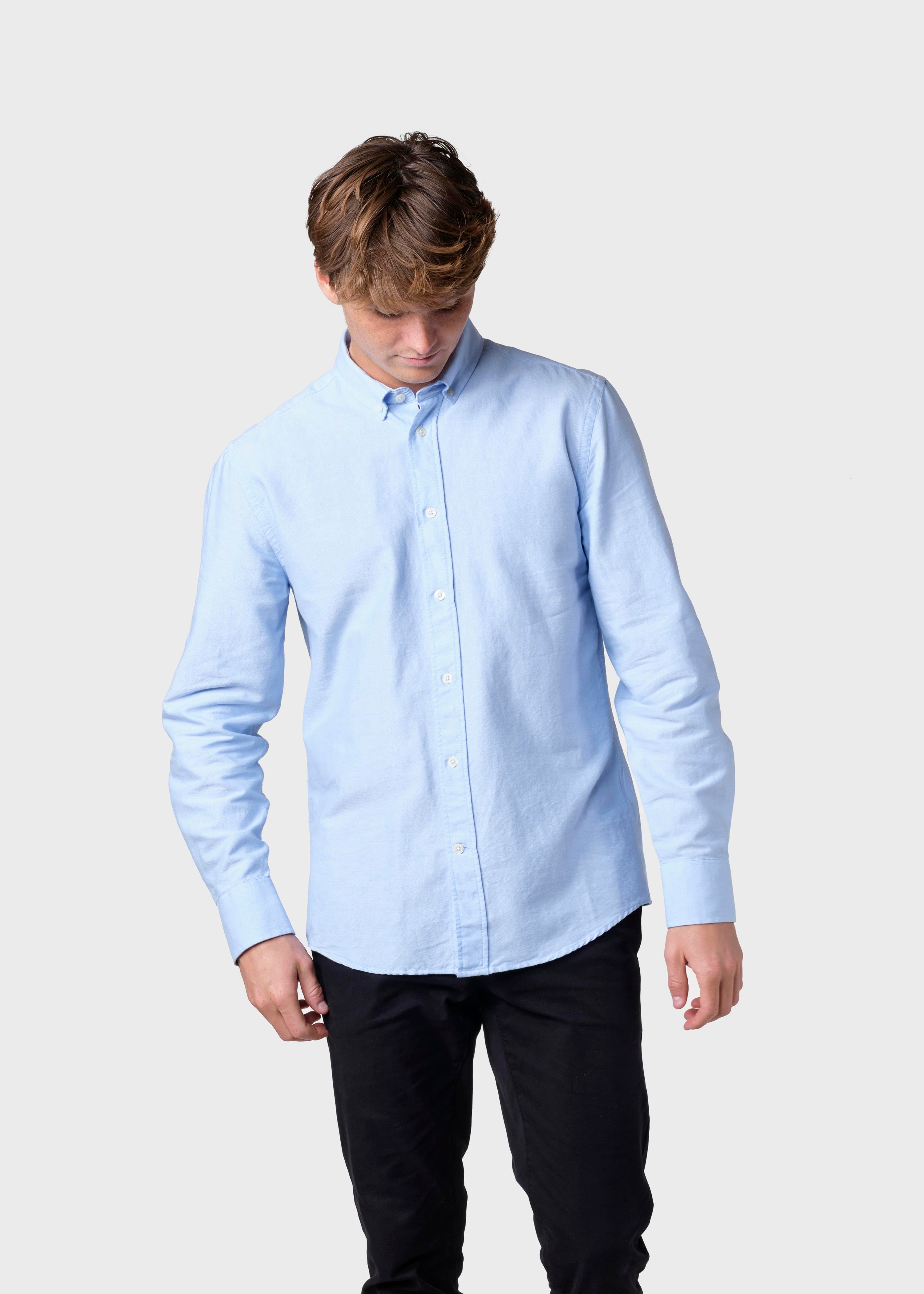 Chemise Bleu Ciel Pour Homme En Coton Bio