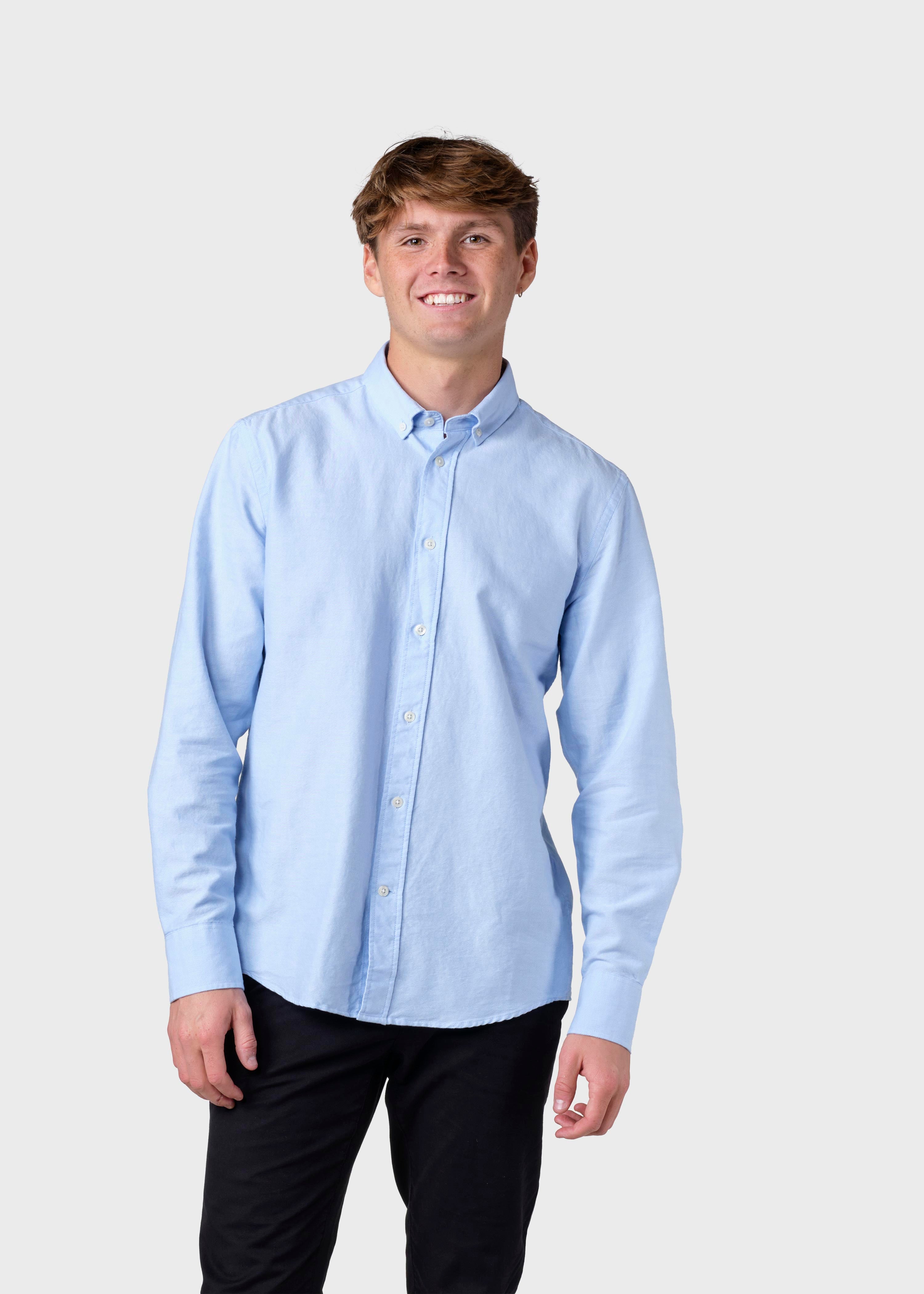 Chemise Bleu Ciel Pour Homme En Coton Bio