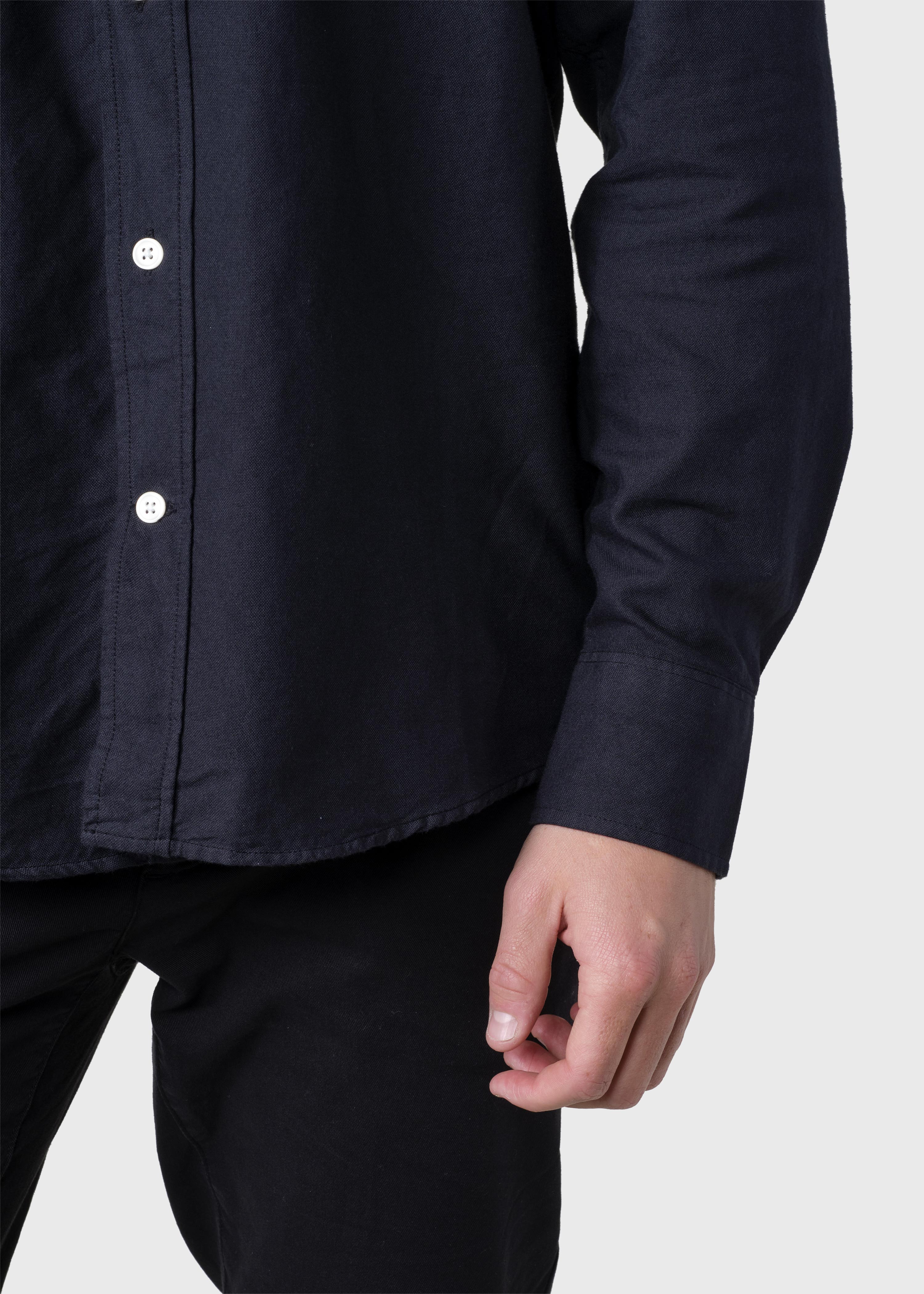 Organic cotton shirt Oxford Navy blue