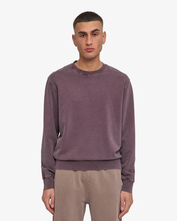Classic Organic Crewneck Faded Grape