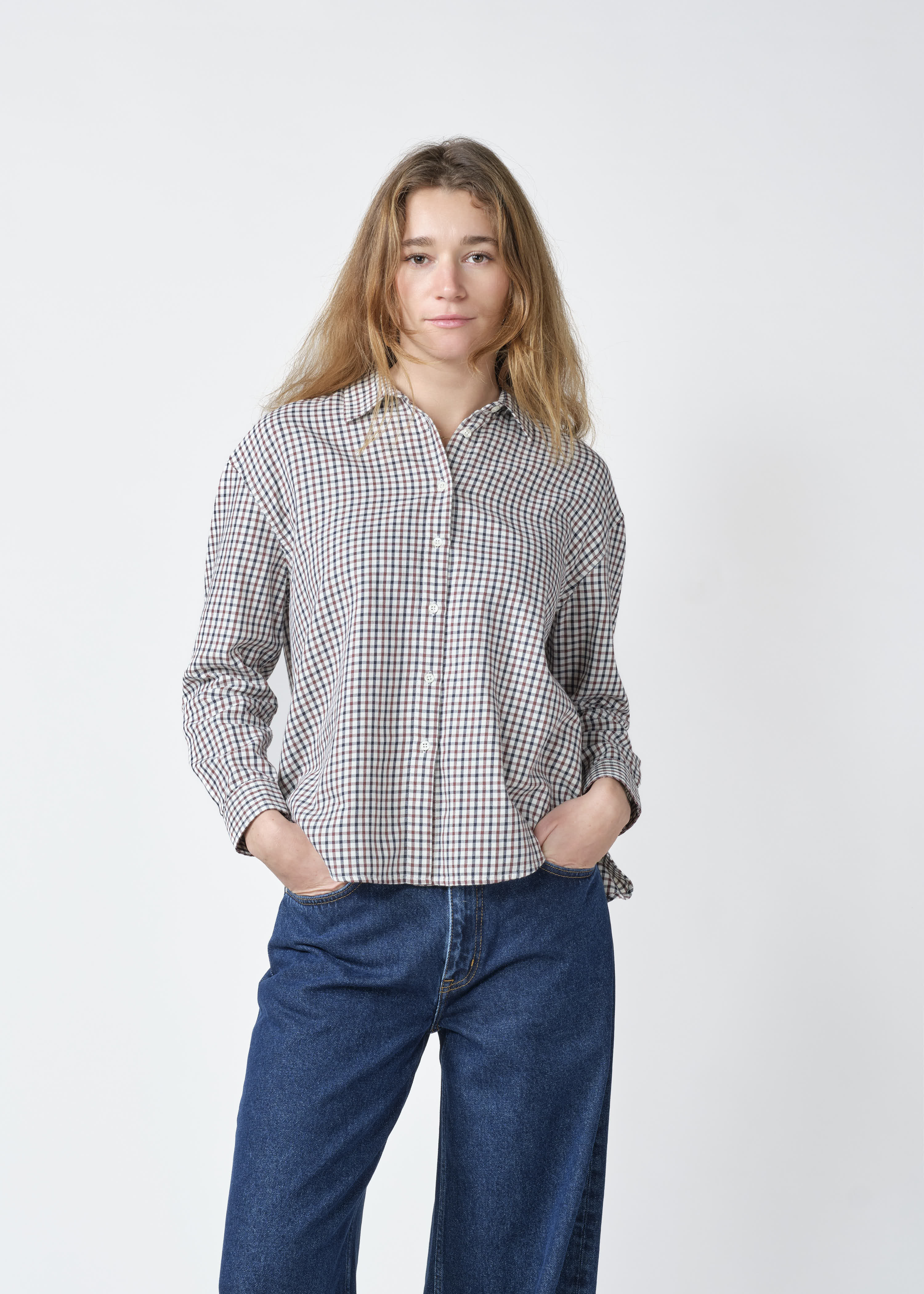Ofelia checked blouse
